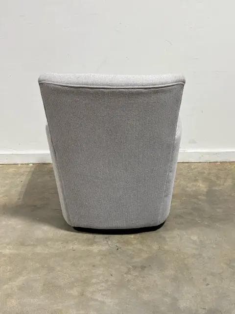Light Grey Swivel Arm Chair - Thumbnail 4
