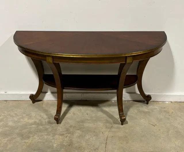 Haverty's Half Moon Wooden Sofa Table - Thumbnail 2