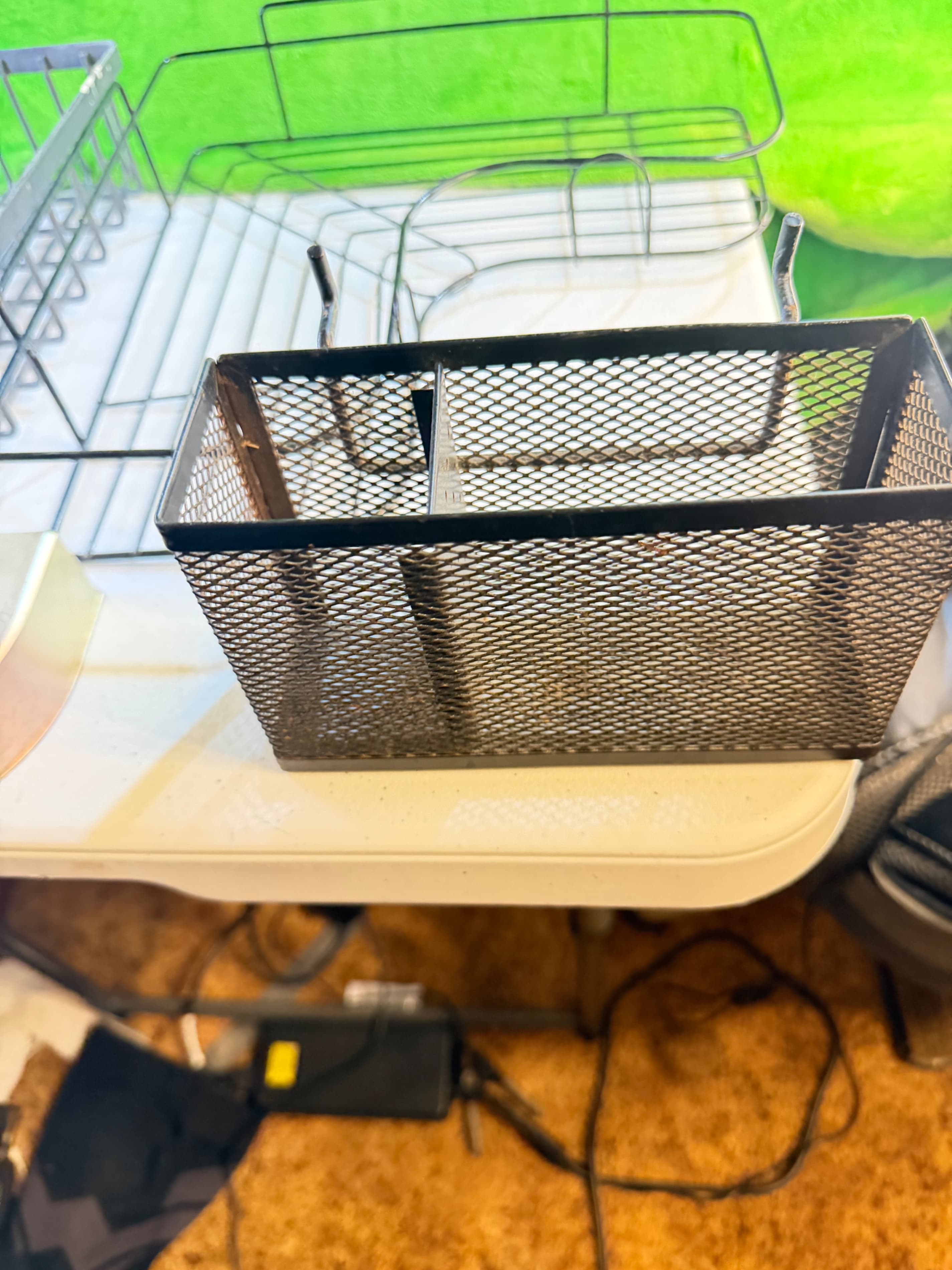 Wire Storage Baskets Set - Kitchen Organization - Metal Rack - Thumbnail 2
