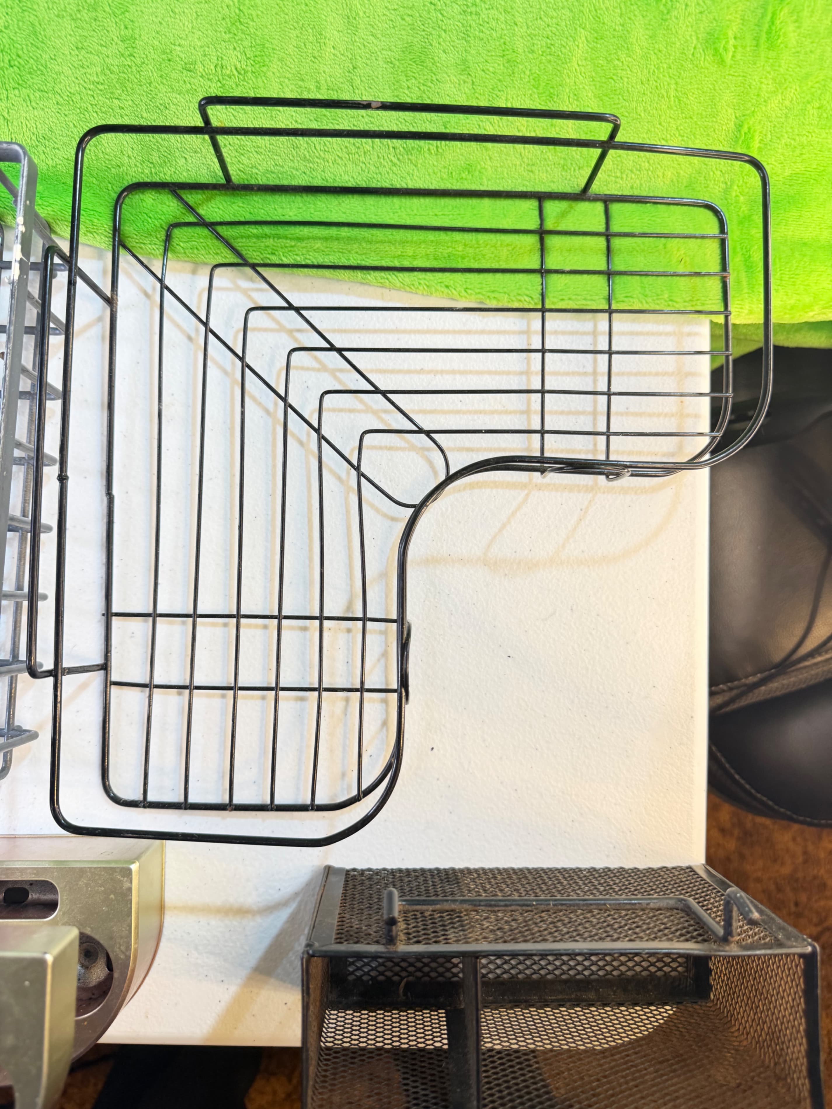 Wire Storage Baskets Set - Kitchen Organization - Metal Rack - Thumbnail 6