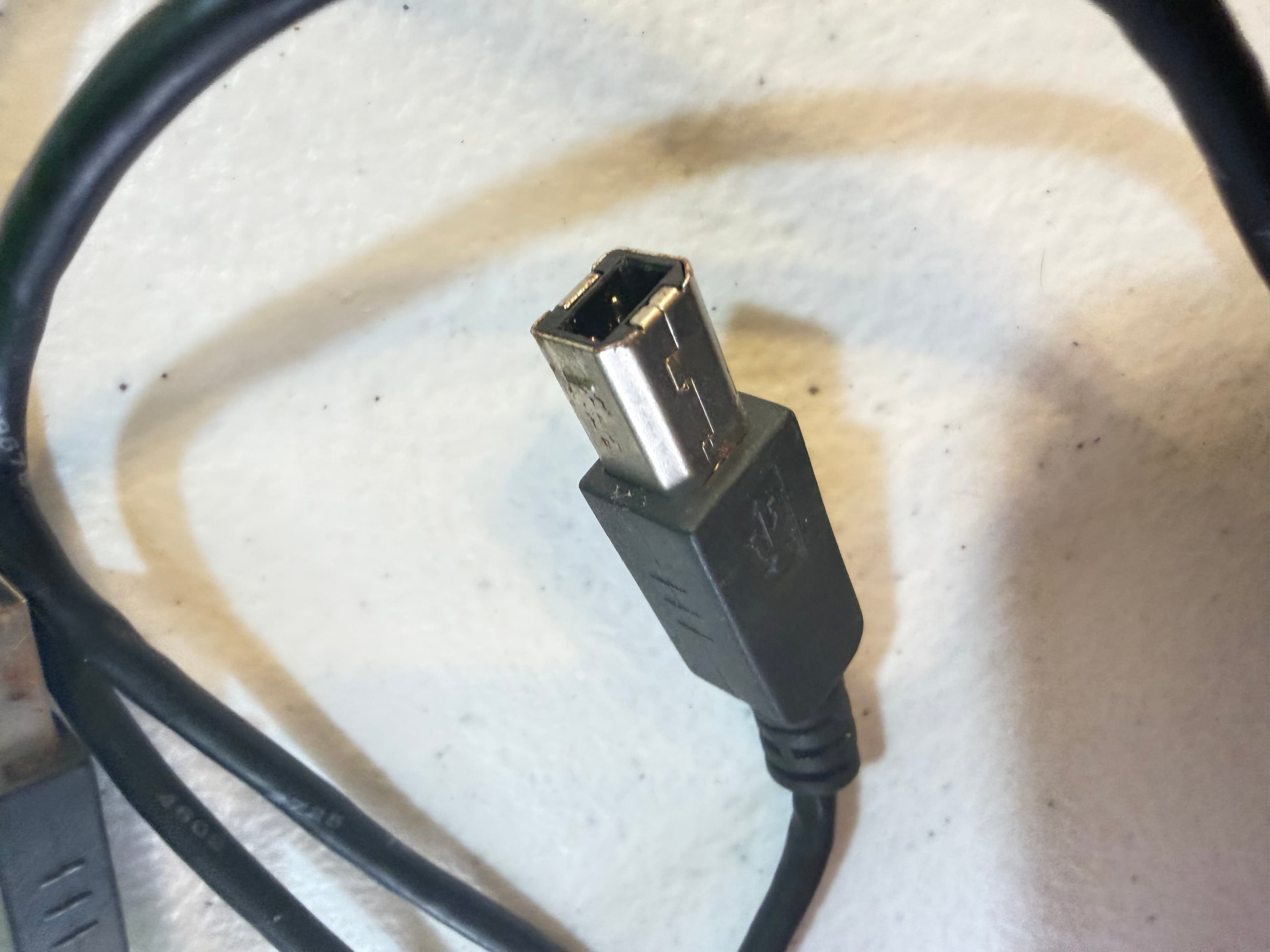 USB 2.0 Printer Cable A to B Male High Speed Cord Black 6ft for HP Canon Epson - Thumbnail 4