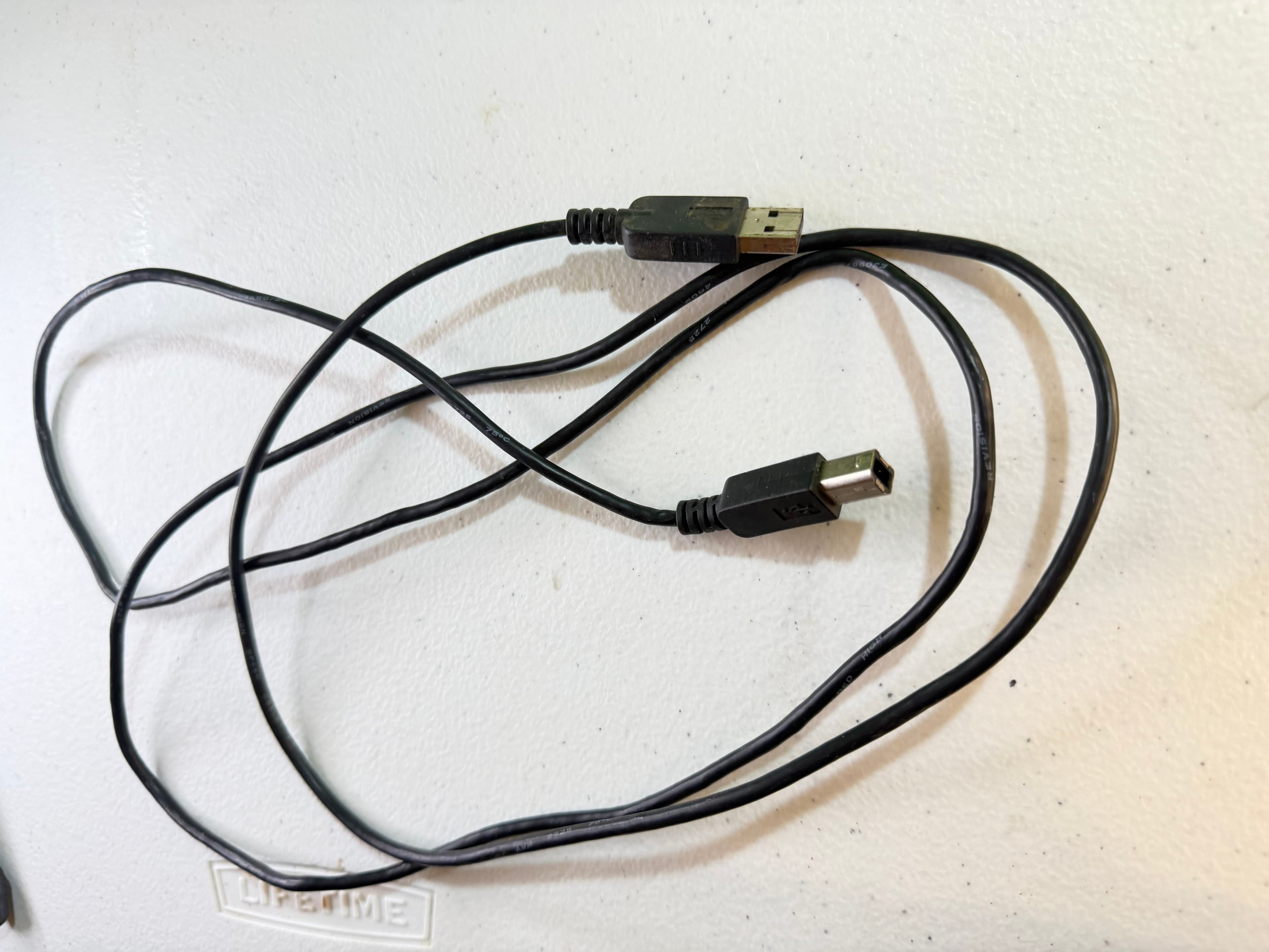 USB 2.0 Printer Cable A to B Male High Speed Cord Black 6ft for HP Canon Epson - Thumbnail 3