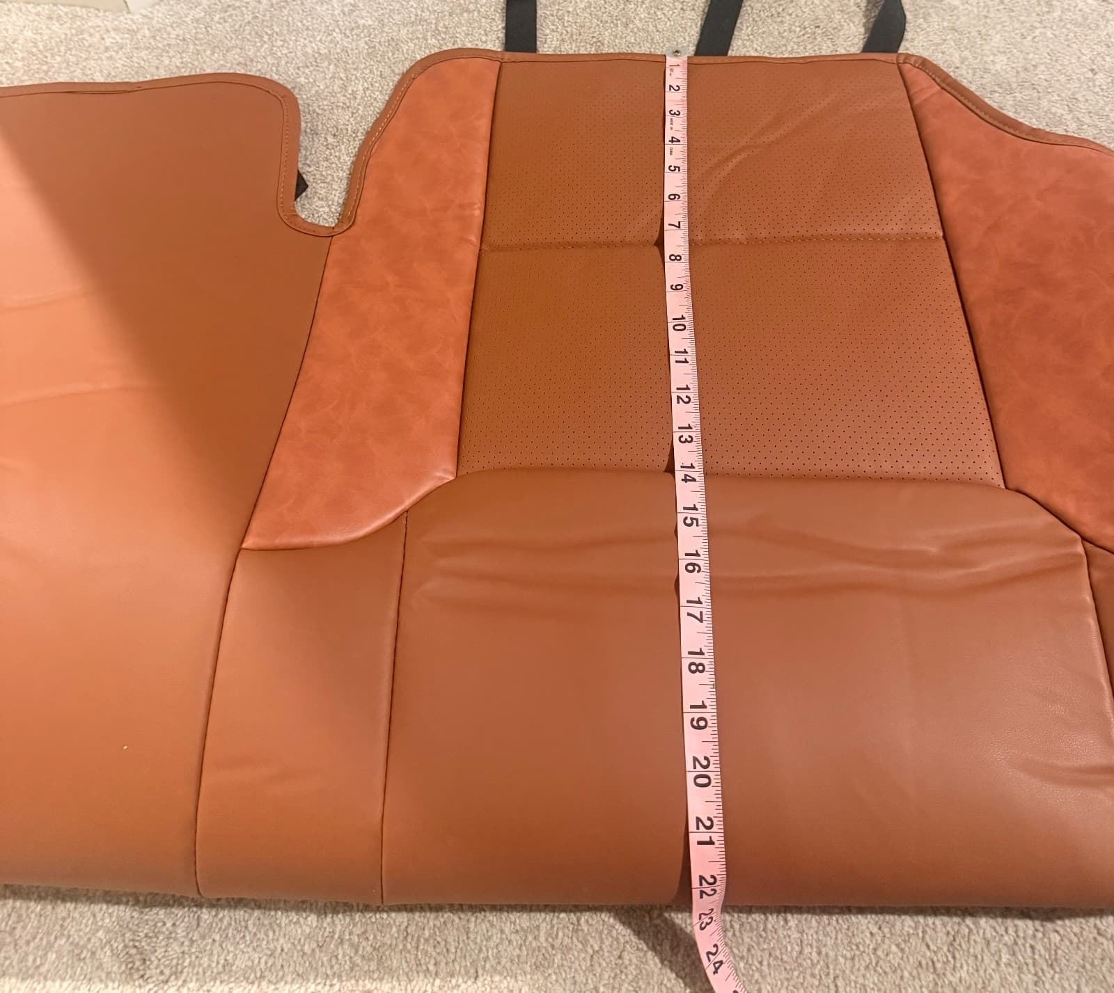 KATZKIN Cognac Leather Seat Covers for Toyota 4Runner 2011-2021 SR5 2 Row - Thumbnail 6