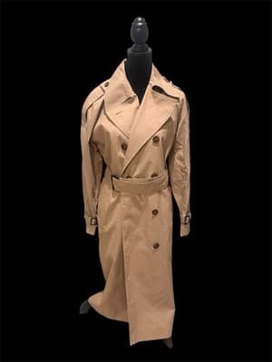 Jenna Camel Double Breasted Belted Trench Coat