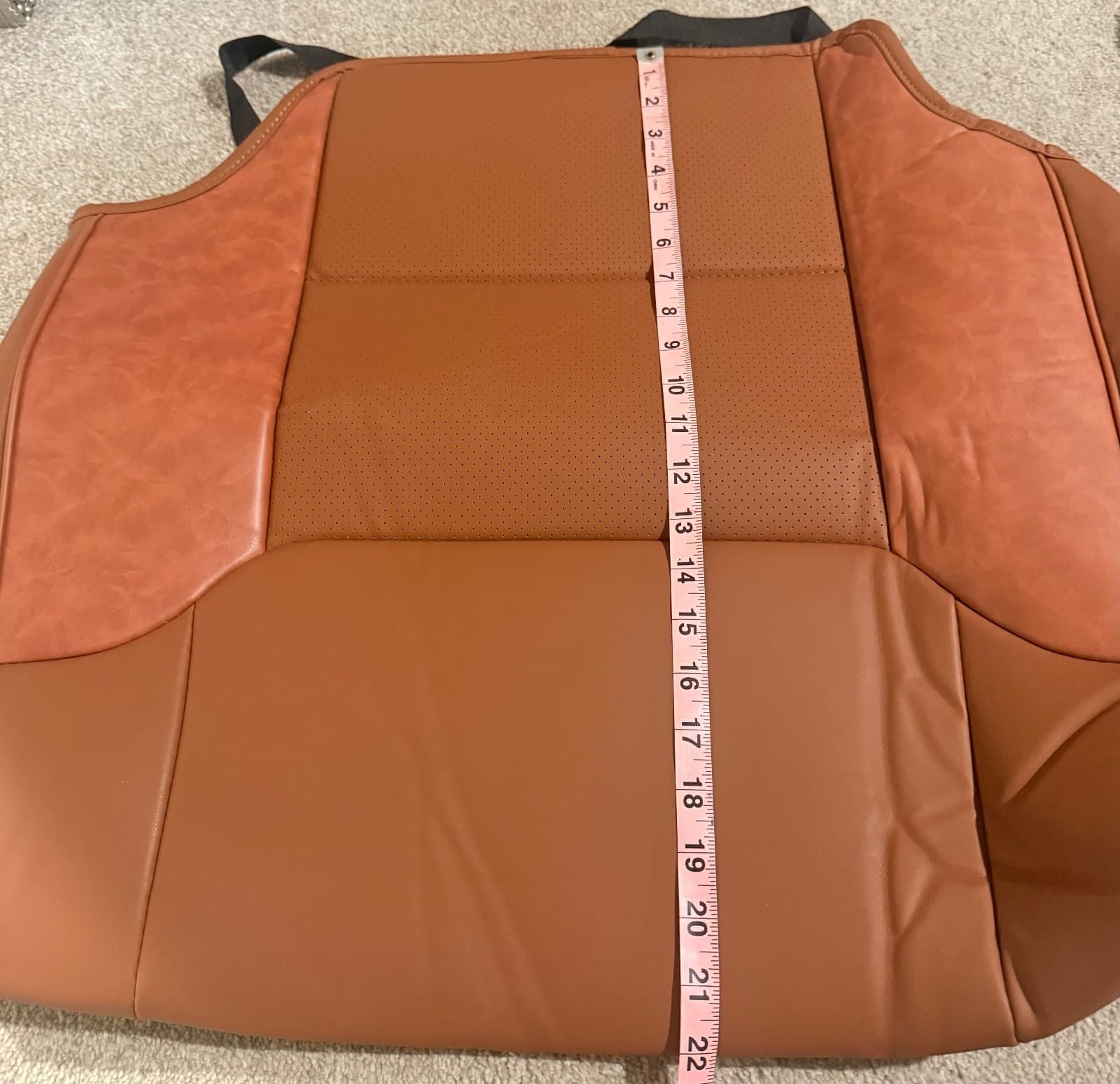 KATZKIN Cognac Leather Seat Covers for Toyota 4Runner 2011-2021 SR5 2 Row - Thumbnail 12