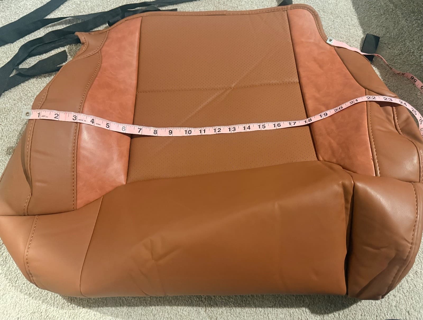 KATZKIN Cognac Leather Seat Covers for Toyota 4Runner 2011-2021 SR5 2 Row - Thumbnail 3