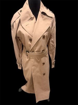 Jenna Camel Double Breasted Belted Trench Coat - Thumbnail 3