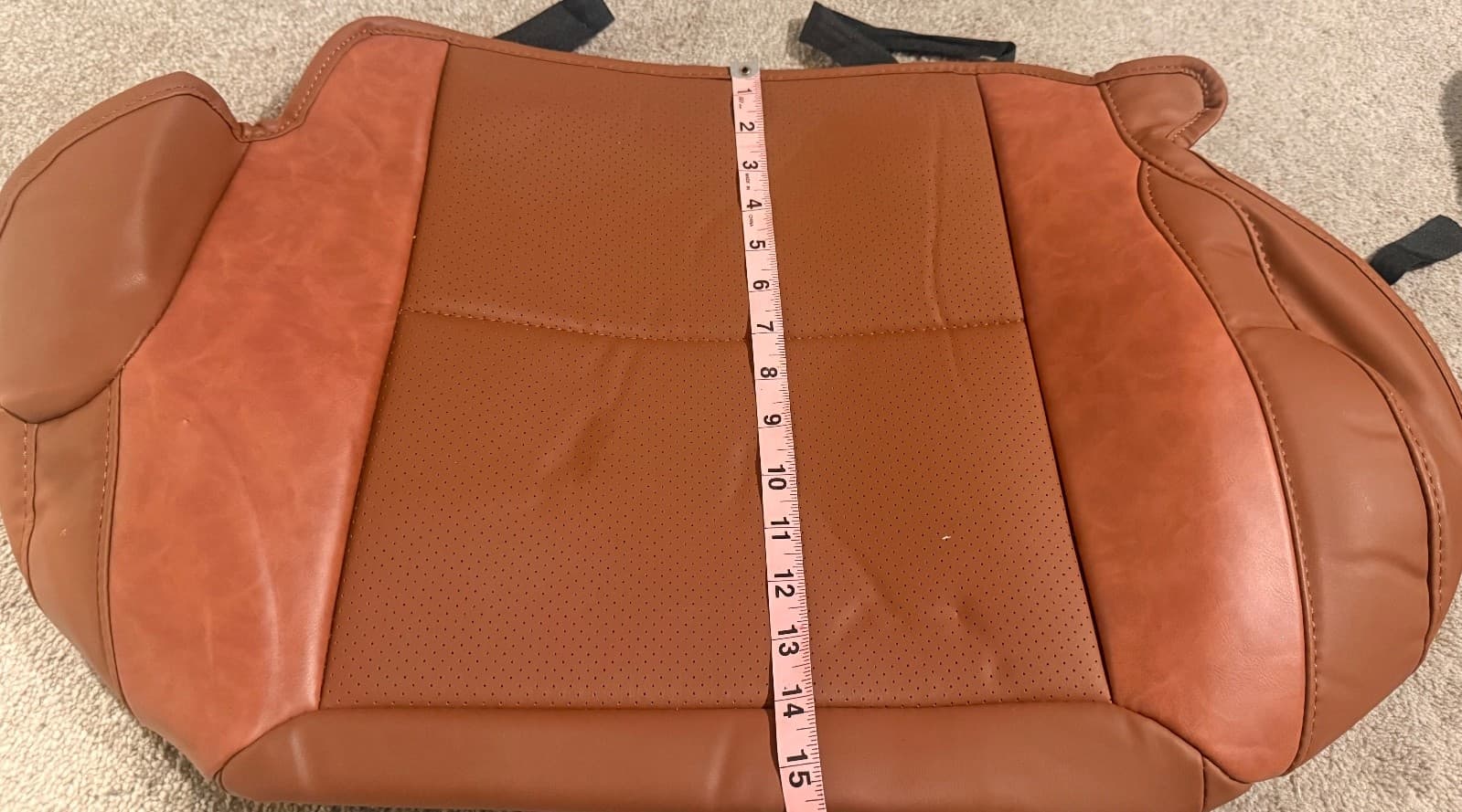 KATZKIN Cognac Leather Seat Covers for Toyota 4Runner 2011-2021 SR5 2 Row - Thumbnail 8