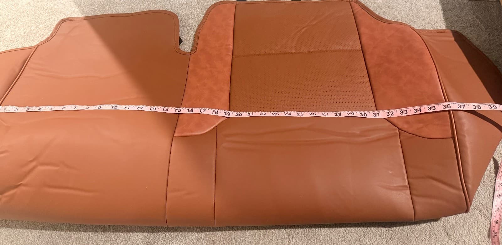 KATZKIN Cognac Leather Seat Covers for Toyota 4Runner 2011-2021 SR5 2 Row - Thumbnail 5