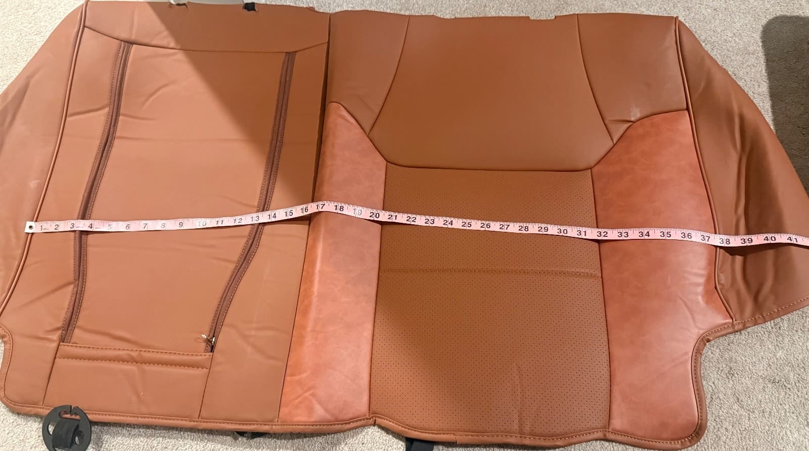 KATZKIN Cognac Leather Seat Covers for Toyota 4Runner 2011-2021 SR5 2 Row - Thumbnail 17