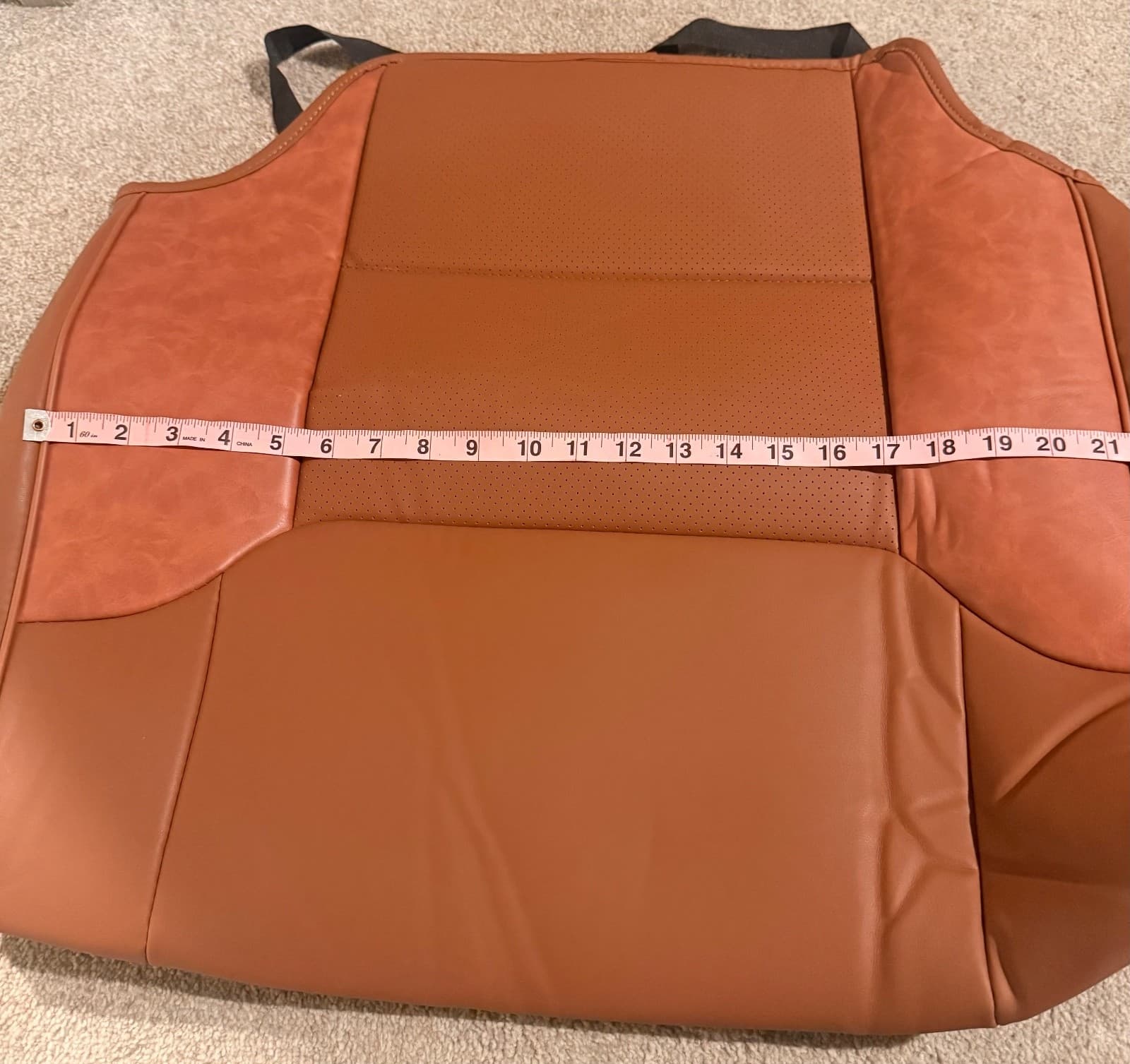 KATZKIN Cognac Leather Seat Covers for Toyota 4Runner 2011-2021 SR5 2 Row - Thumbnail 11