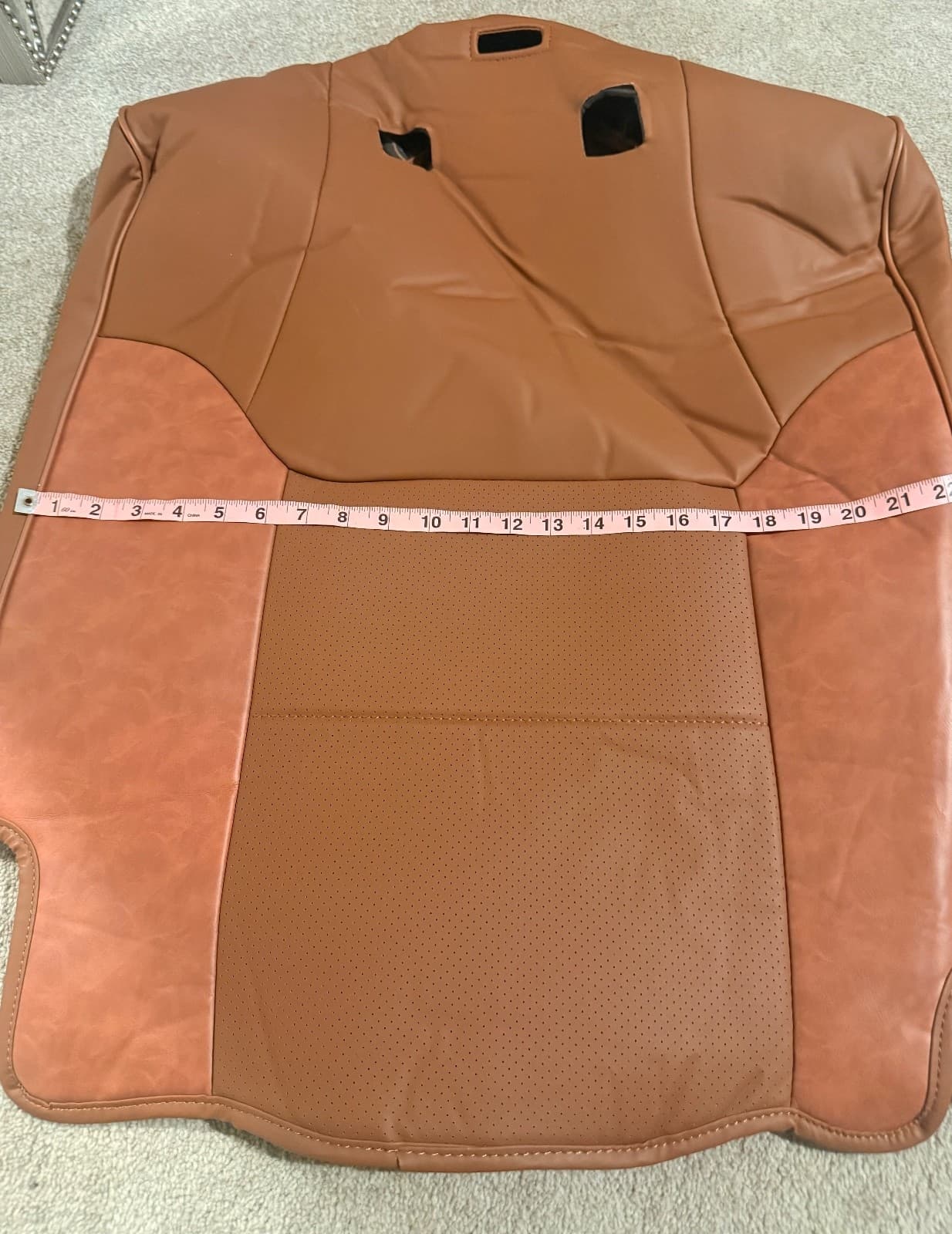 KATZKIN Cognac Leather Seat Covers for Toyota 4Runner 2011-2021 SR5 2 Row - Thumbnail 9