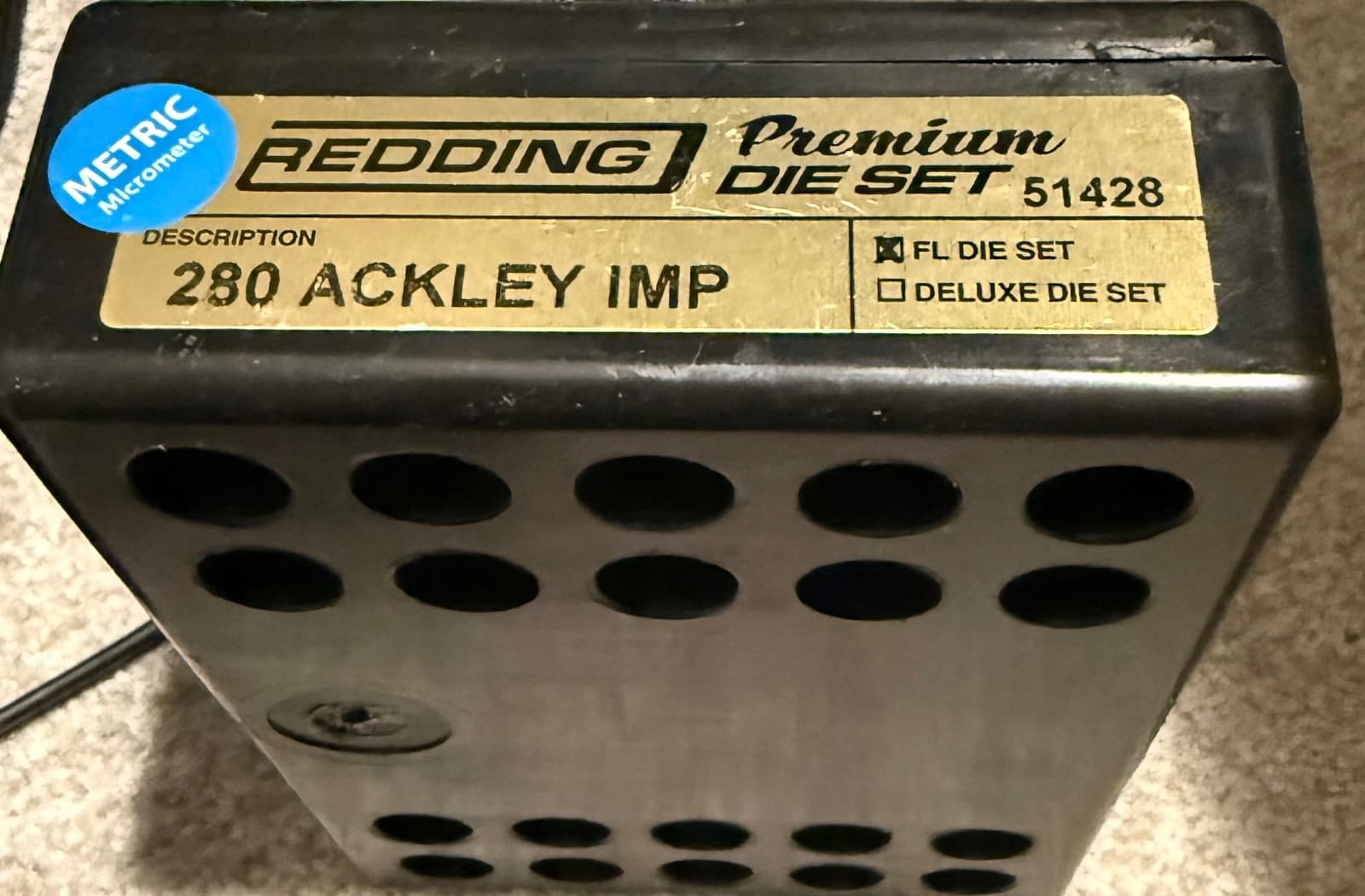 Redding Premium Series Deluxe 3-Die Set 280 Ackley Imp - Thumbnail 3