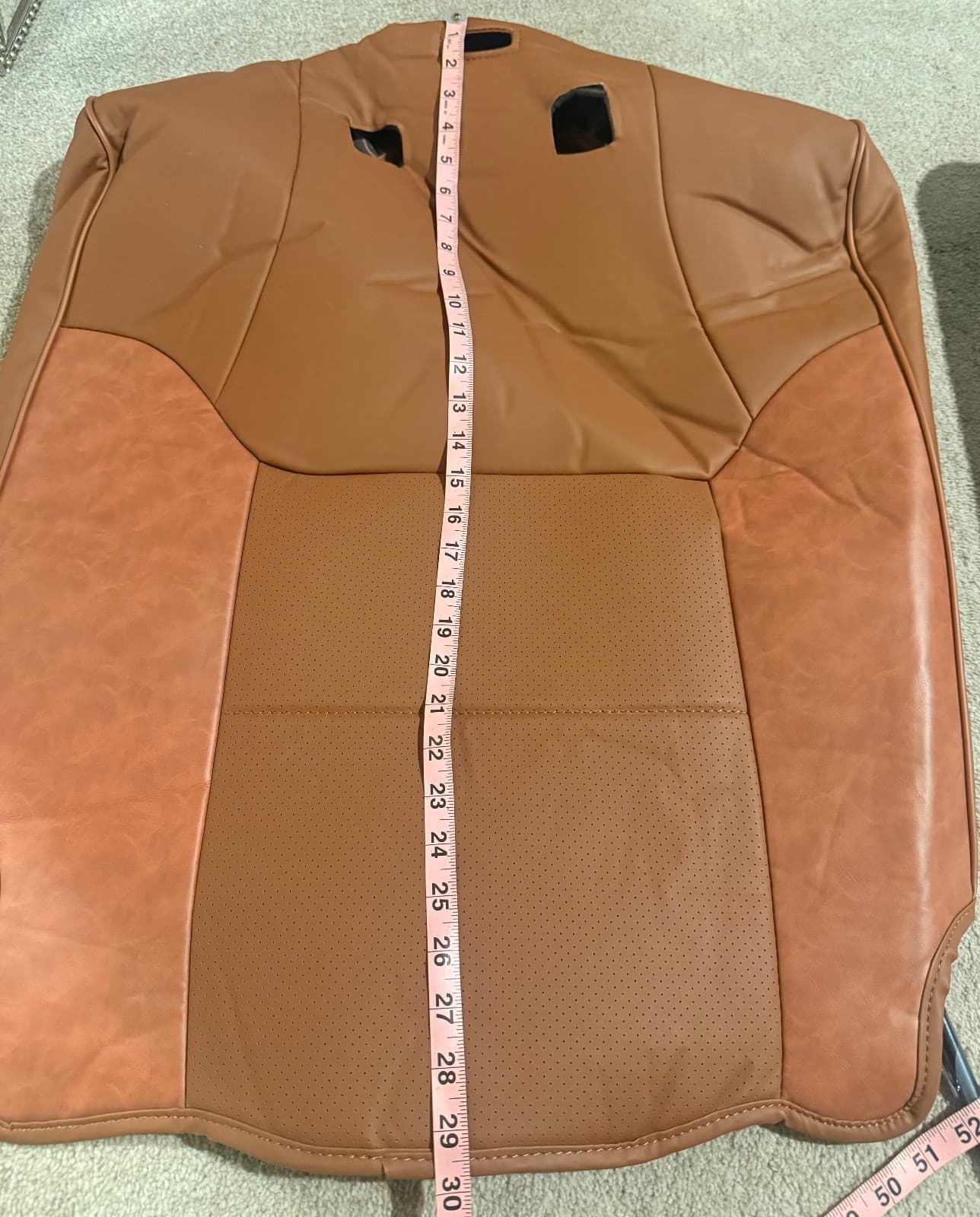 KATZKIN Cognac Leather Seat Covers for Toyota 4Runner 2011-2021 SR5 2 Row - Thumbnail 10