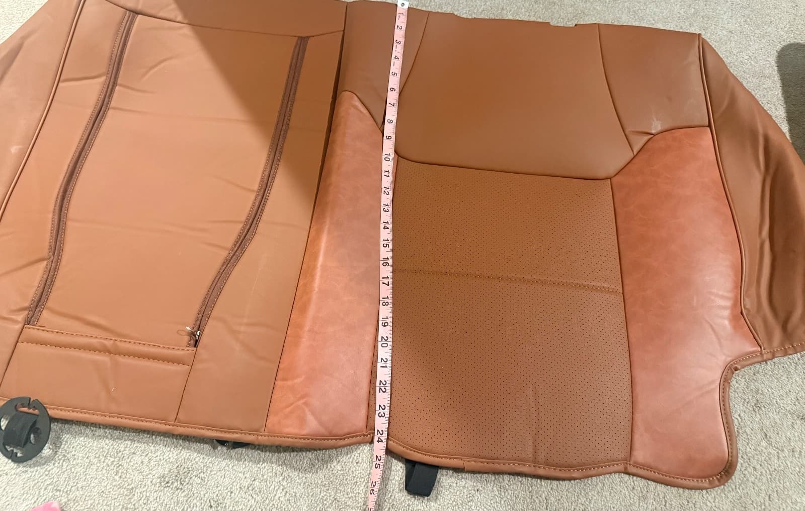 KATZKIN Cognac Leather Seat Covers for Toyota 4Runner 2011-2021 SR5 2 Row - Thumbnail 18