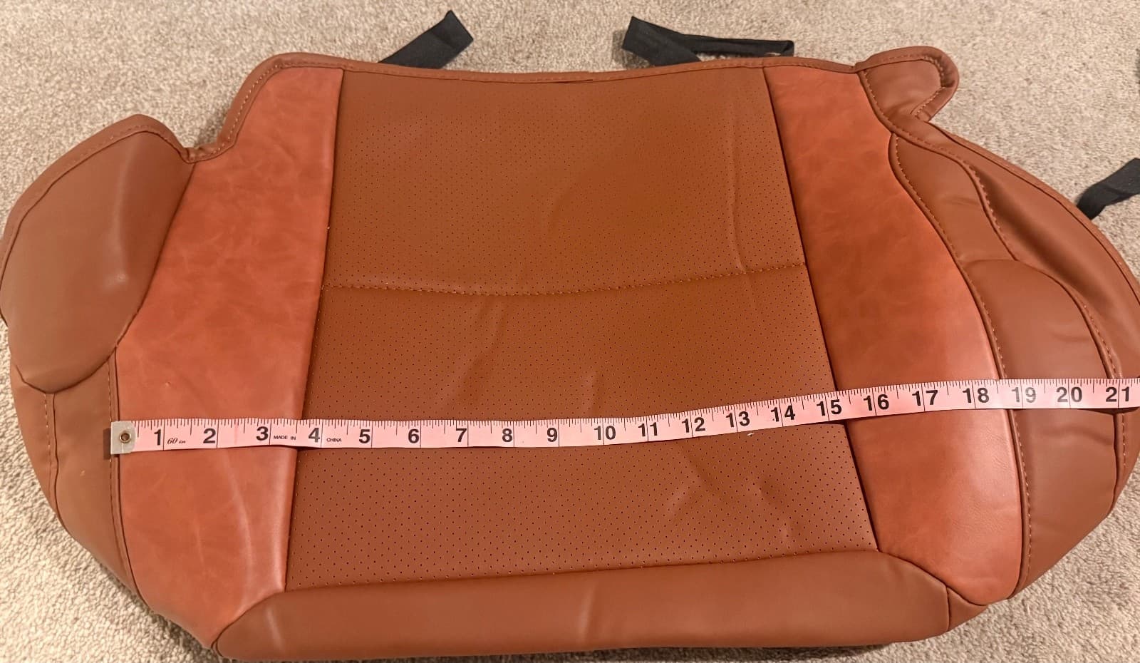 KATZKIN Cognac Leather Seat Covers for Toyota 4Runner 2011-2021 SR5 2 Row - Thumbnail 7