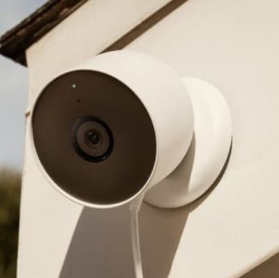 Google Nest Cam Indoor/Outdoor Wire Free Security Camera Snow GA01317-US