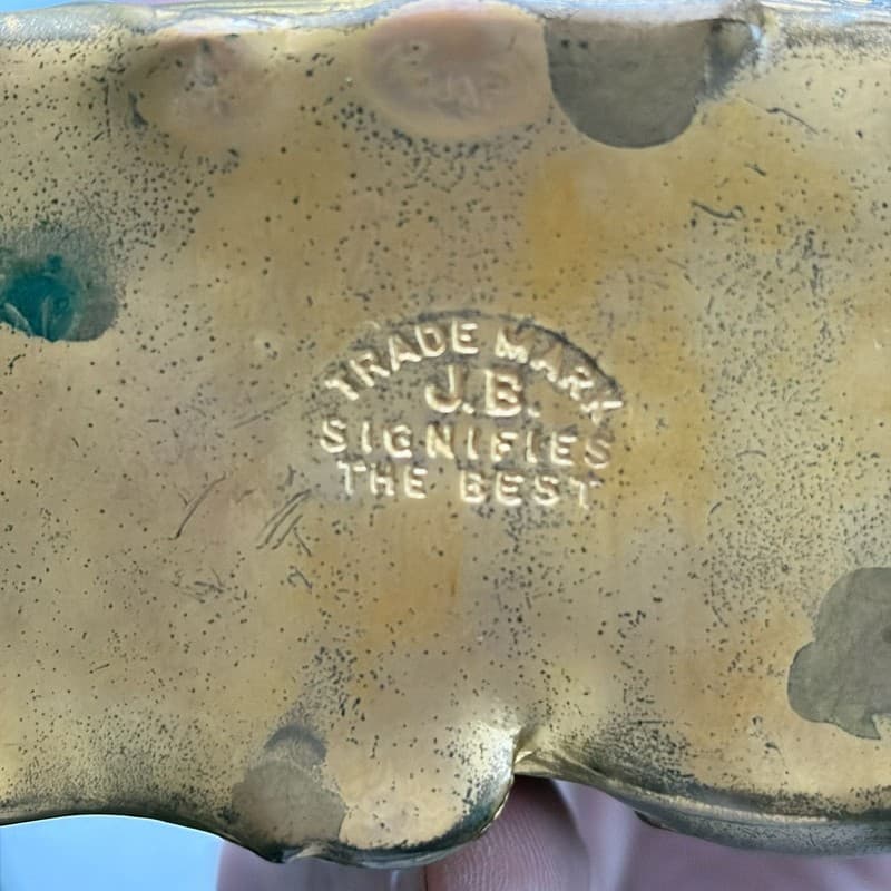 Vintage Jennings Brothers Art Nouveau Gold Gilt Jewelry Casket Trinket Box - Thumbnail 9