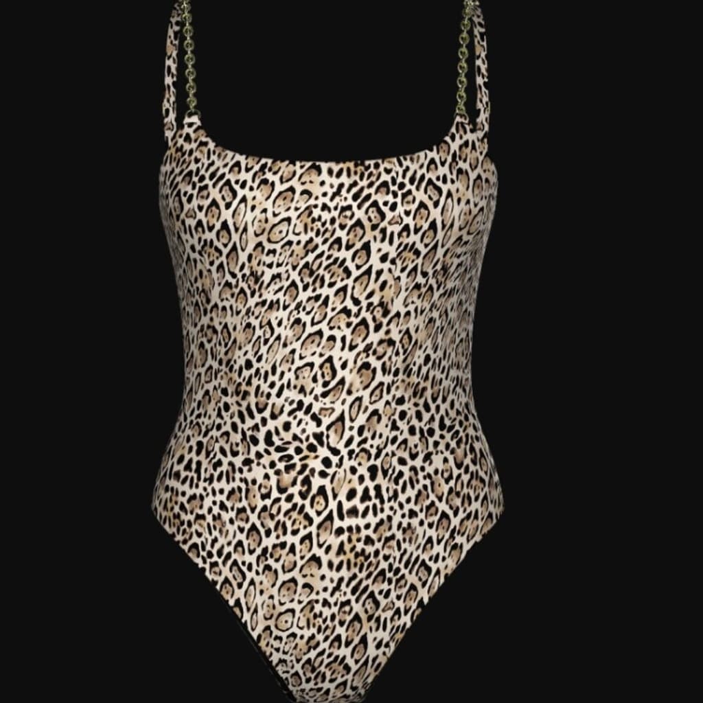 Victoria's Secret Swim Chain Scoop One-Piece Swimsuit L NWT - Thumbnail 3