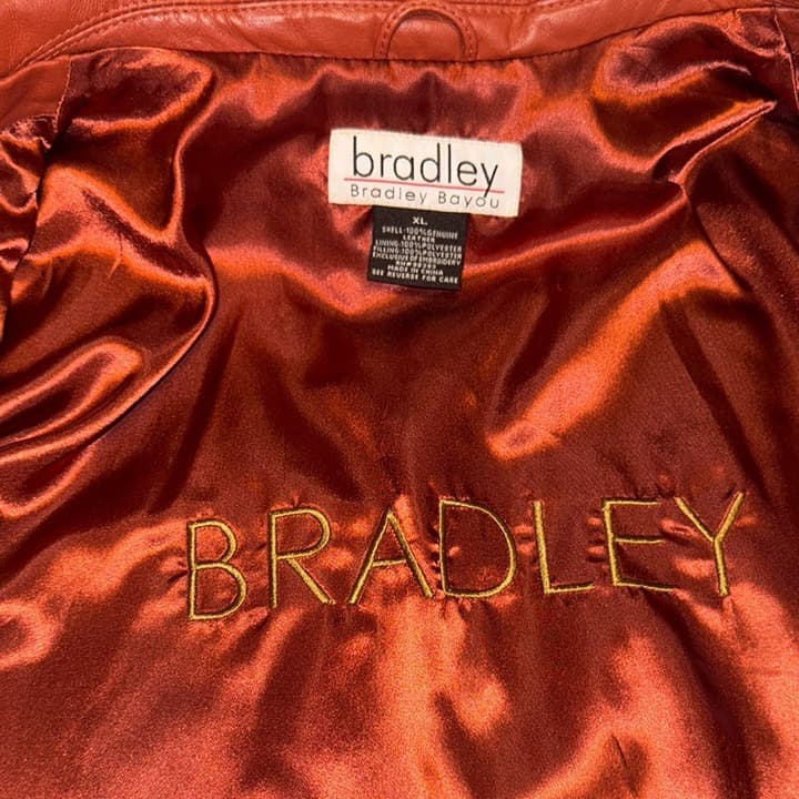 Bradley Vintage Women's Quilted Leather Jacket - Rust XL - Thumbnail 7