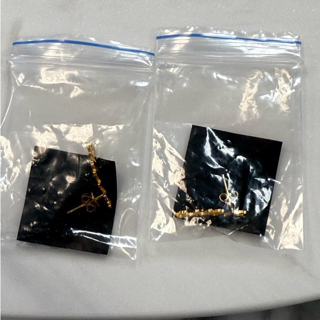 Name Earrings Gold plated BN Brianna - Thumbnail 5