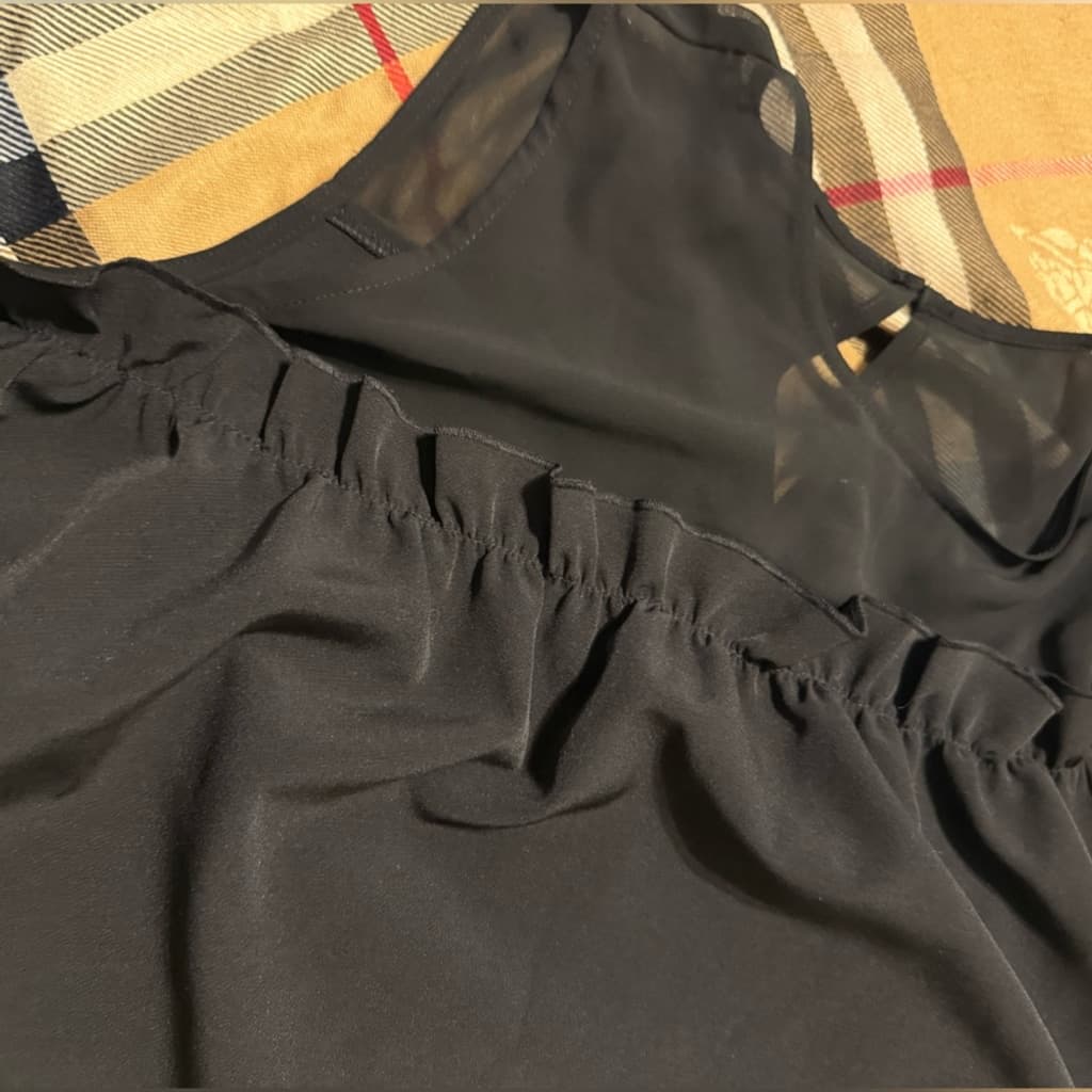 Halogen Black Sleeveless Blouse MP - Thumbnail 2