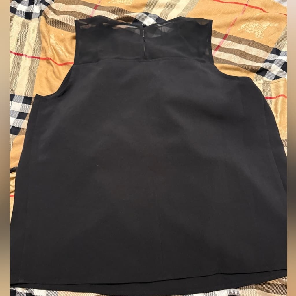 Halogen Black Sleeveless Blouse MP - Thumbnail 3