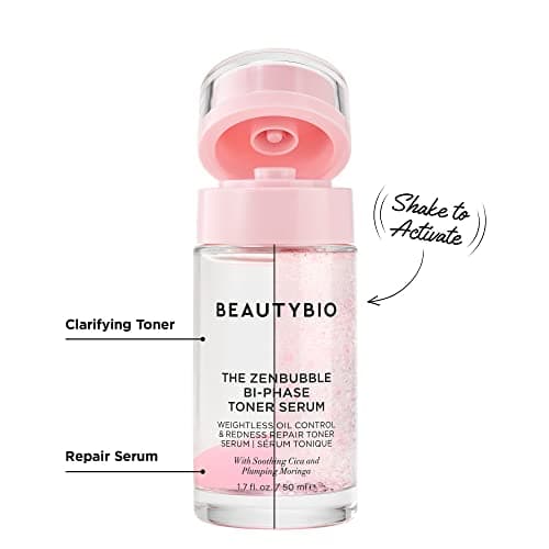 BeautyBio the ZenBubble Weightless Oil-Control & Redness Repair Toner Serum with Soothing Cica 1.7 Oz / 50 ML - Thumbnail 2