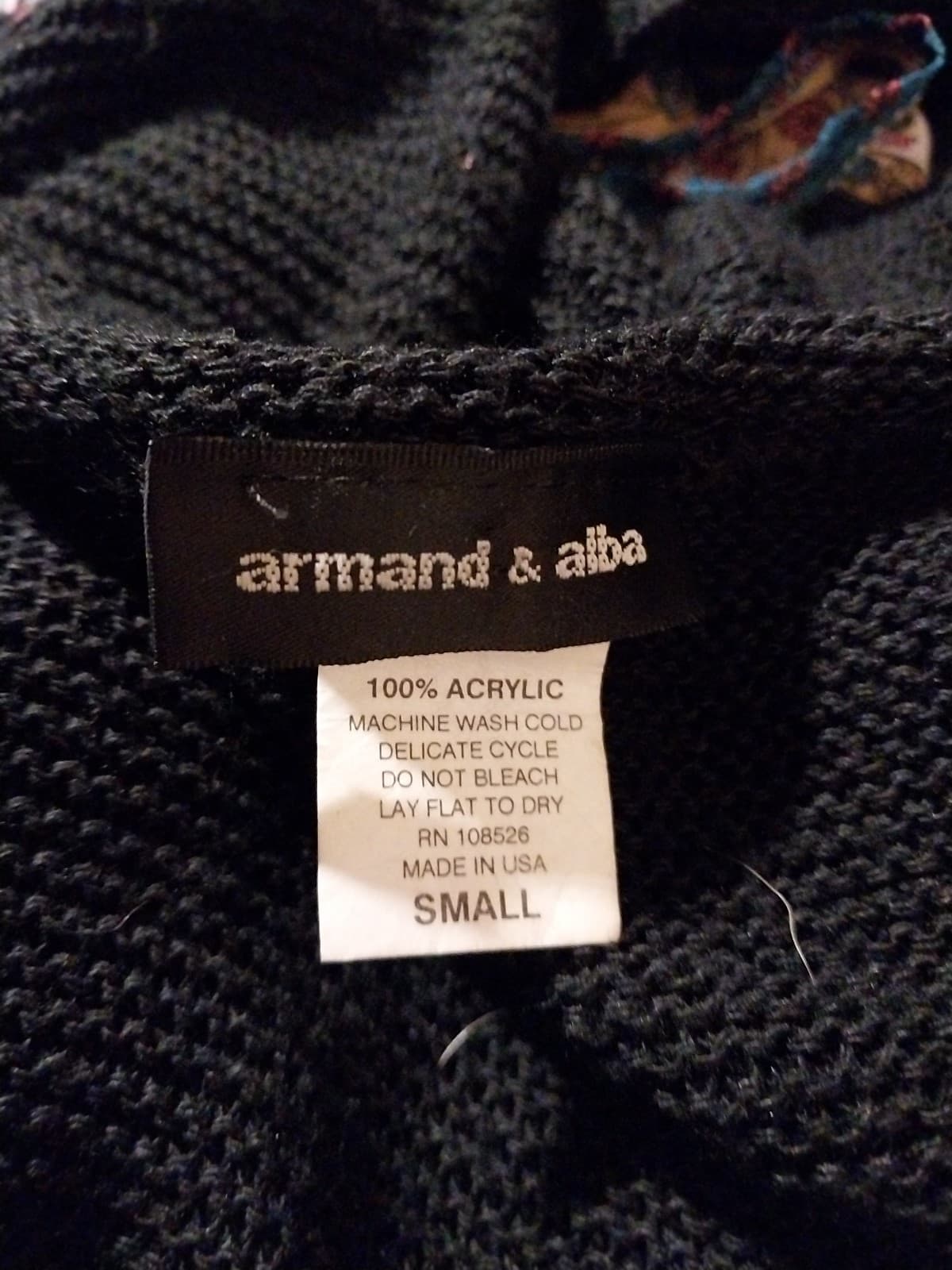 Armand & Alba Women’s Black Sweater Cardigan. Size Small - Thumbnail 5