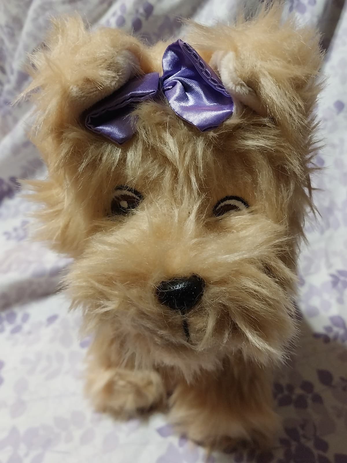 Walmart Plush Realistic Dog Yorkie Yorkshire Terrier Stuffed Animal Toy Gray Tan - Thumbnail 5