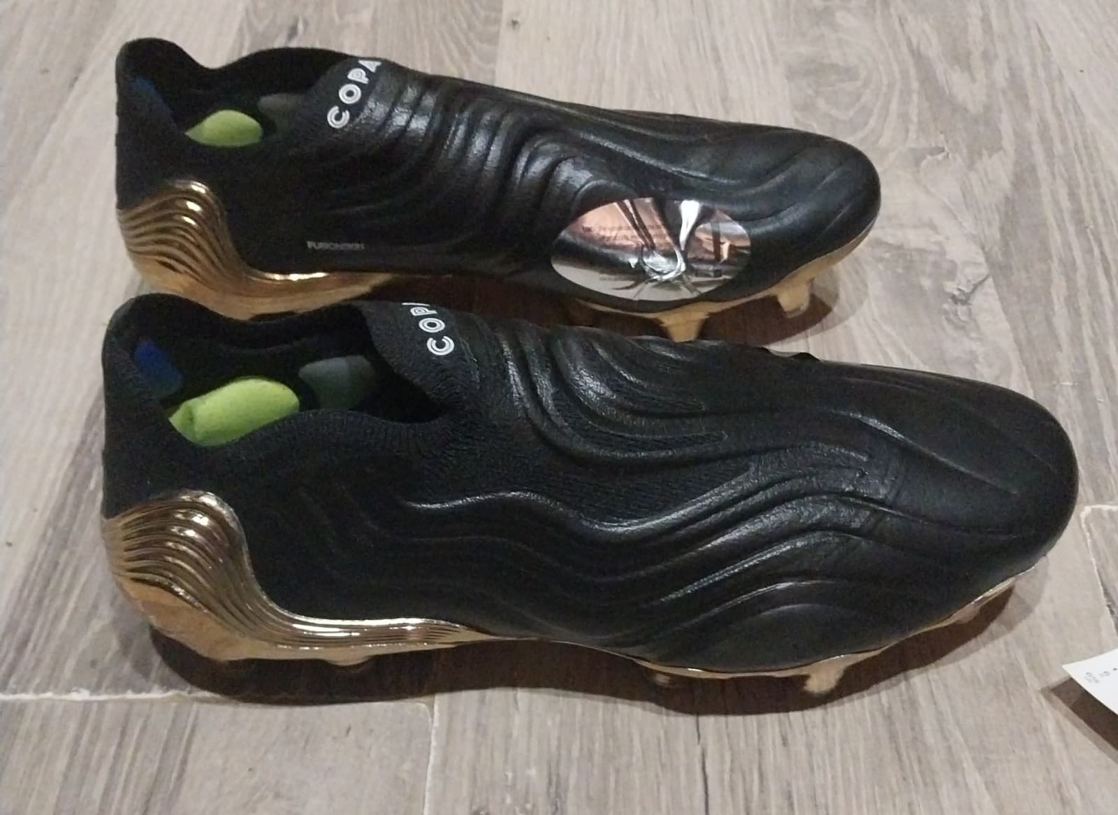 Adidas Copa Sense+ FG Core Black/White/Gold Metallic. Size 6.5 - Thumbnail 6