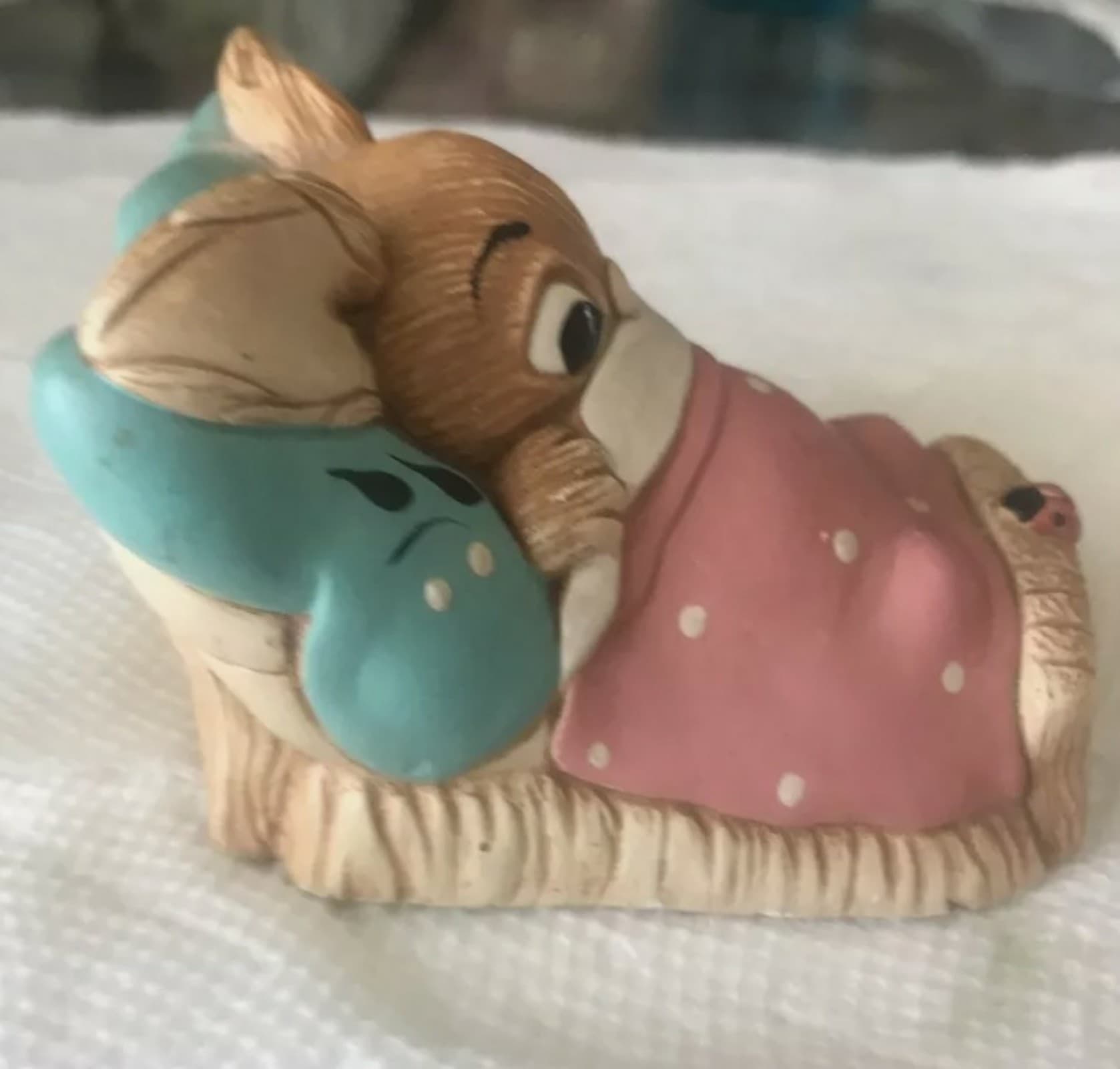 VINTAGE Bunny Rabbit Figurine PENDELFIN WAKEY England Stonecraft Hand painted - Thumbnail 2