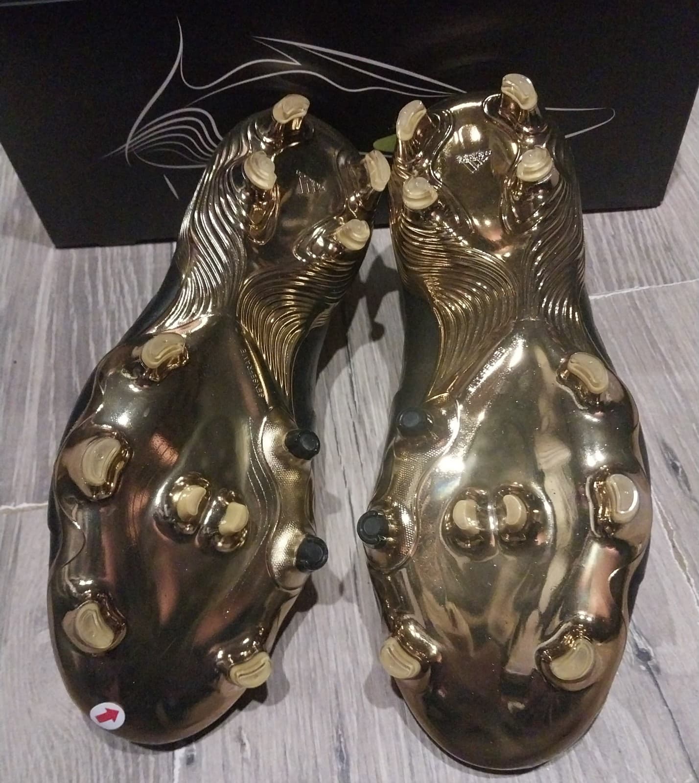 Adidas Copa Sense+ FG Core Black/White/Gold Metallic. Size 6.5 - Thumbnail 8