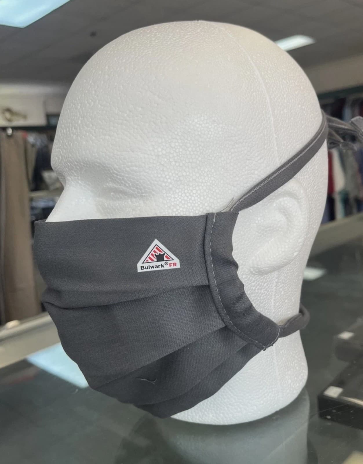 10 Packs of Bulwark Grey Flame Resistant Face Masks. Each Pack contains 5 masks. - Image 1