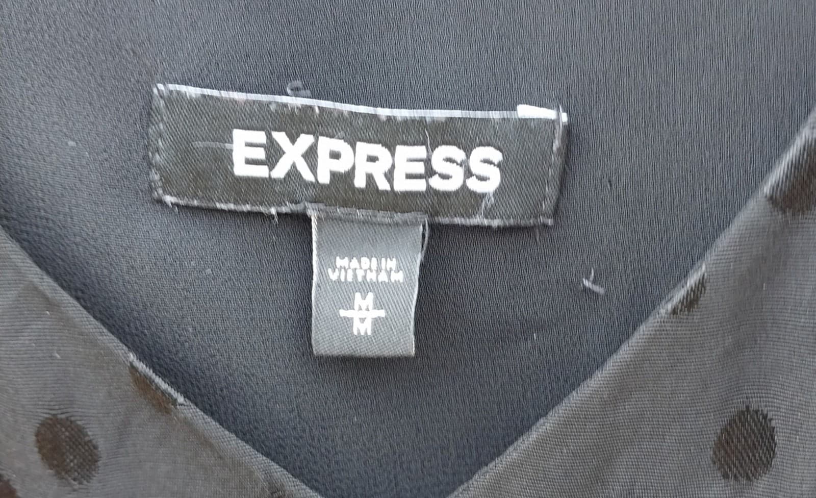 Express Women’s Black Dot Cami/ Summer Shirt Size Medium - Thumbnail 2