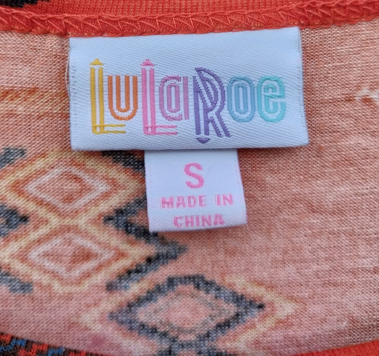 LuLaRoe Carly Dress Aztec High Low Size Small - Thumbnail 3