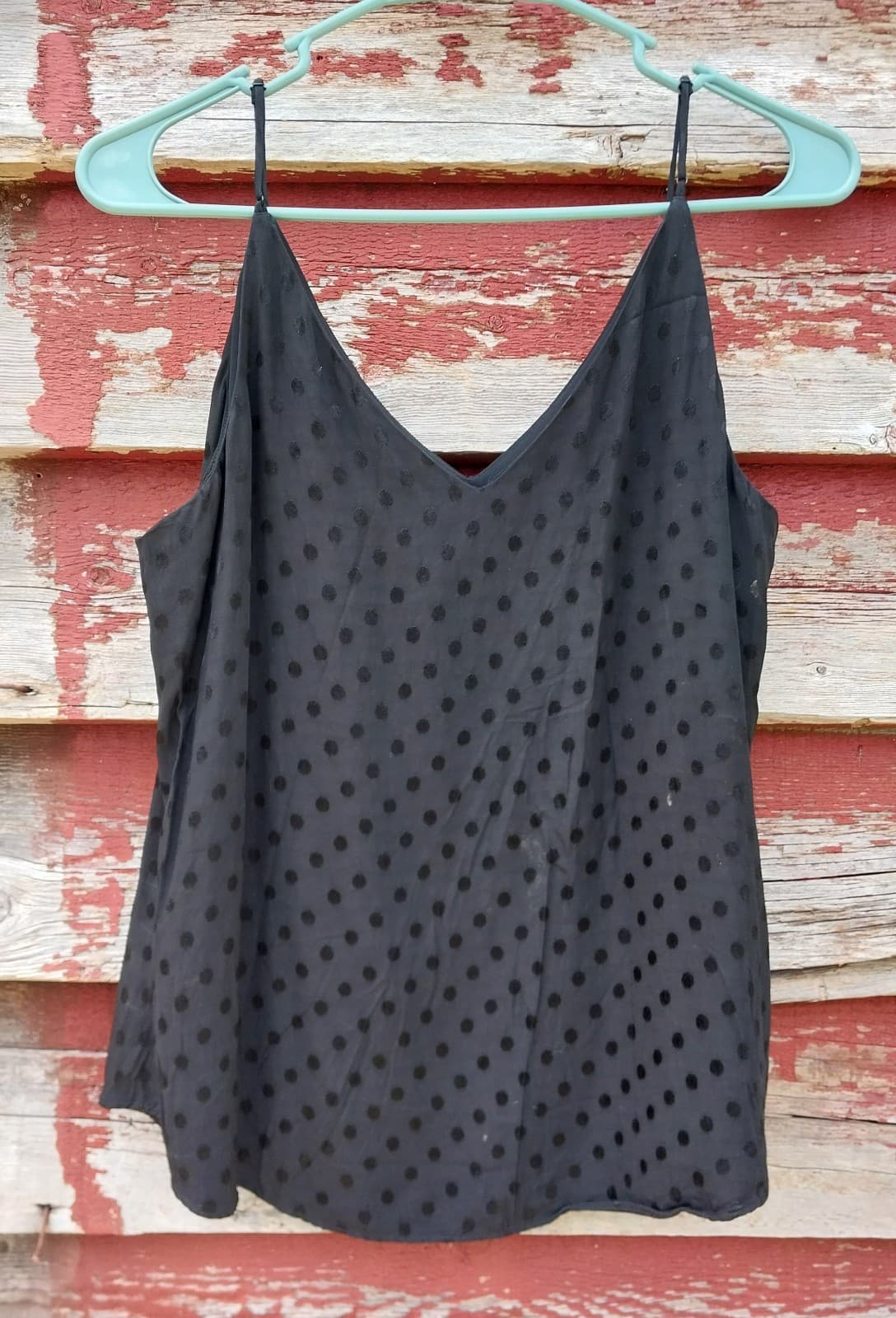 Express Women’s Black Dot Cami/ Summer Shirt Size Medium - Thumbnail 3