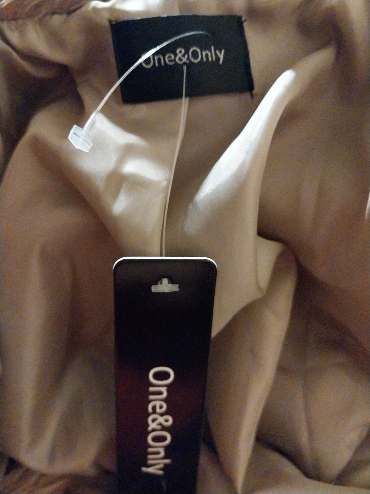 One and Only tan faux fur mobwife cropped jacket size Large - Thumbnail 4