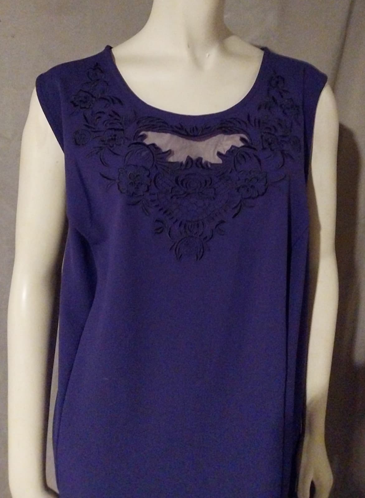 Catherine's Black Label Purple Dress & Jacket. Size 2X - Thumbnail 4