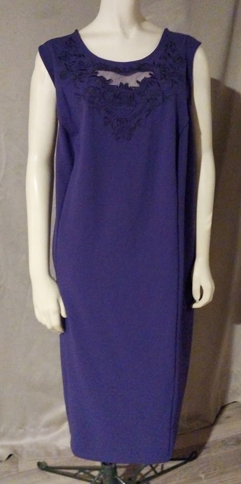 Catherine's Black Label Purple Dress & Jacket. Size 2X - Thumbnail 3