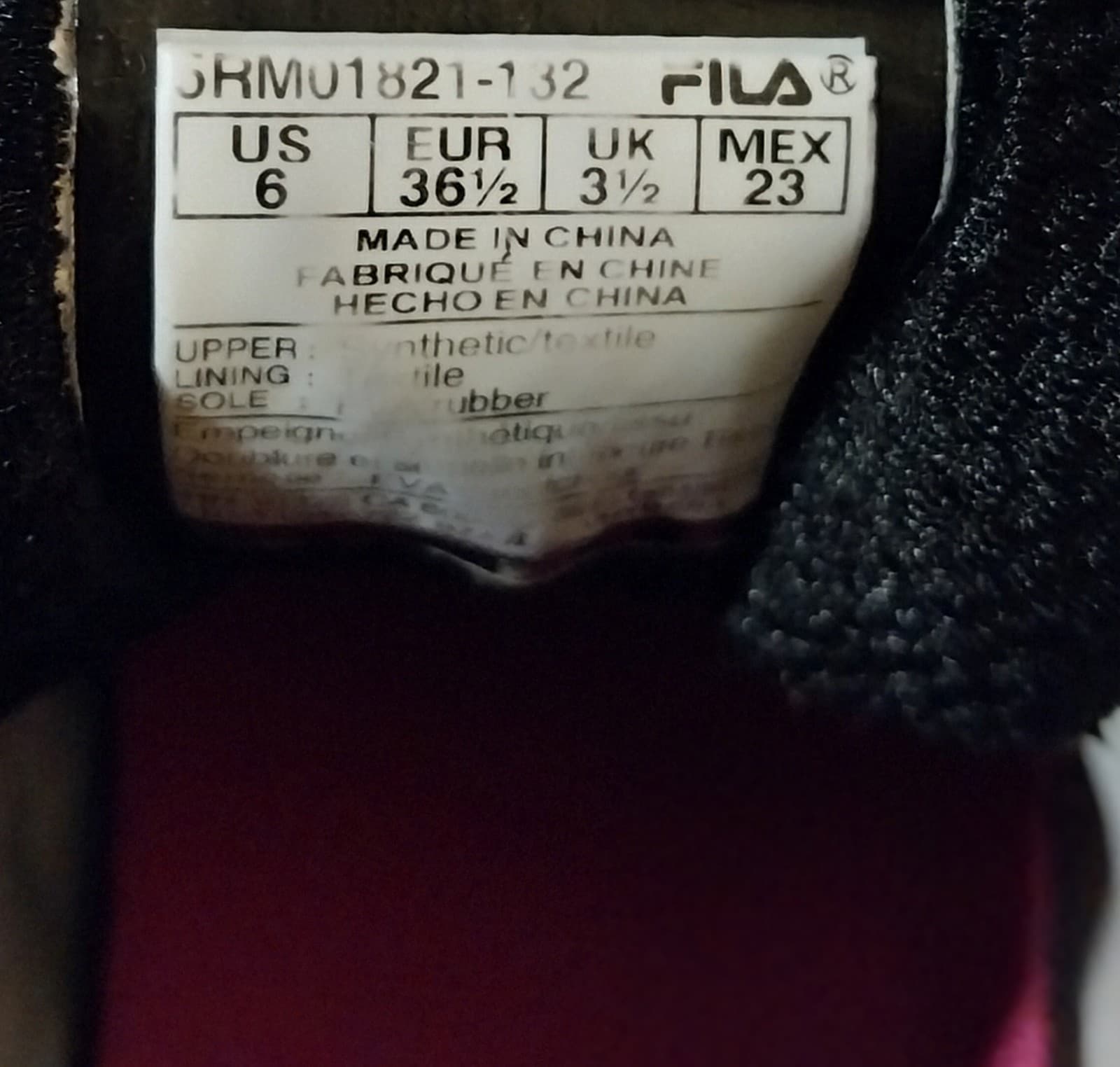 Fila Nitronic 3 Running Shoe White. Women's Size 6 - Thumbnail 6