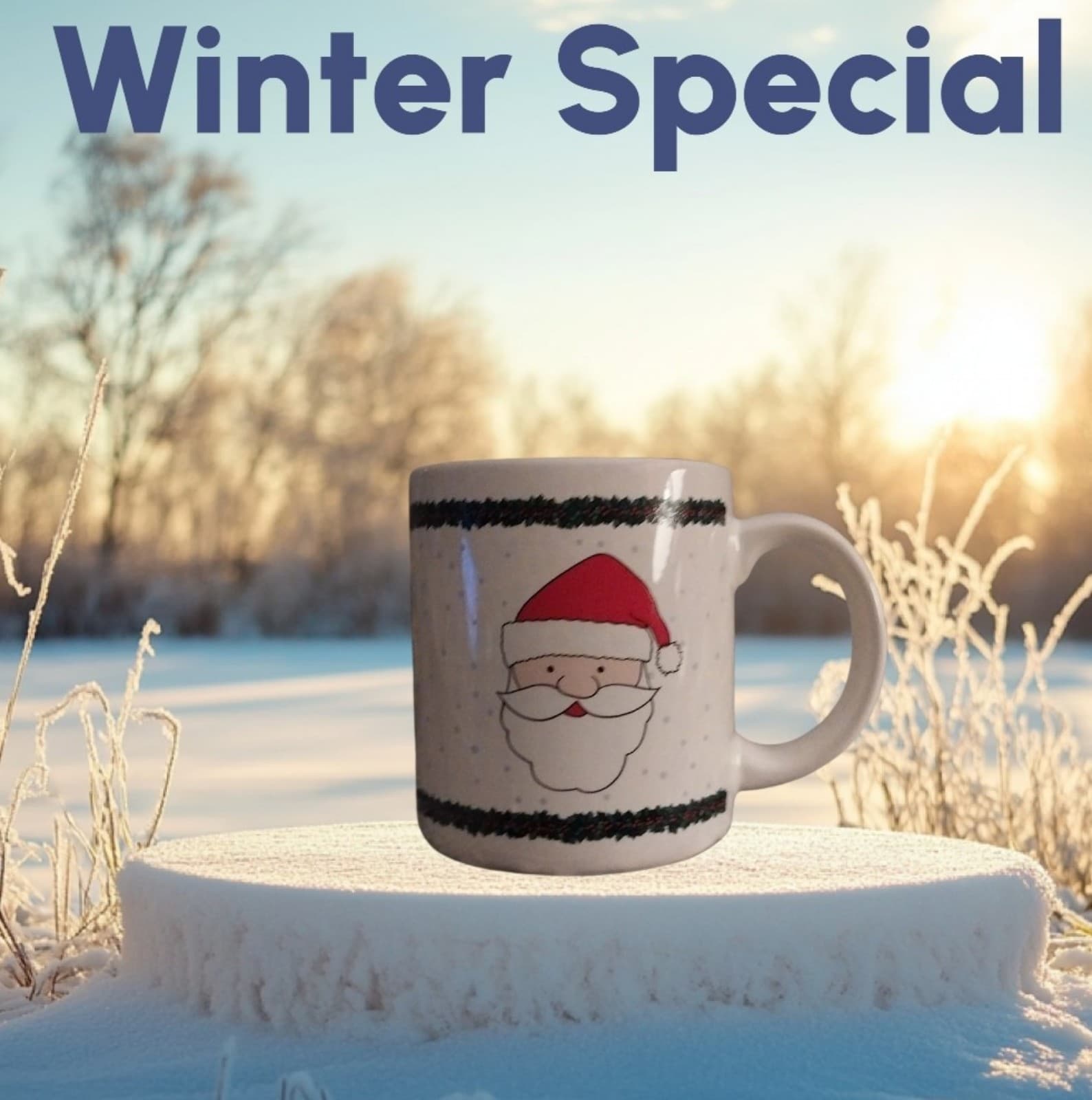 Christmas Theme Coffee Cup - Image 1