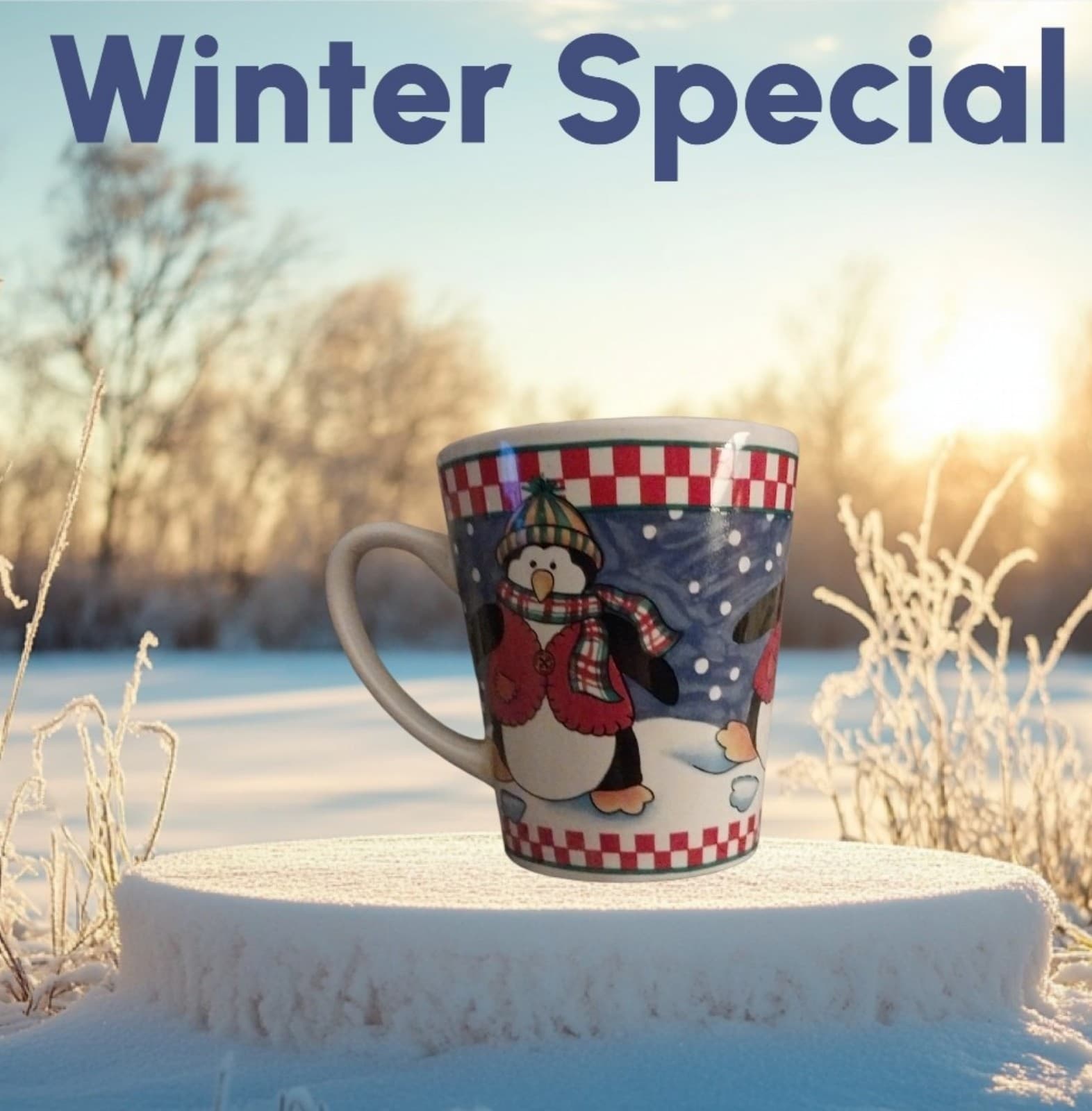 Christmas Theme Coffee Cup - Image 1