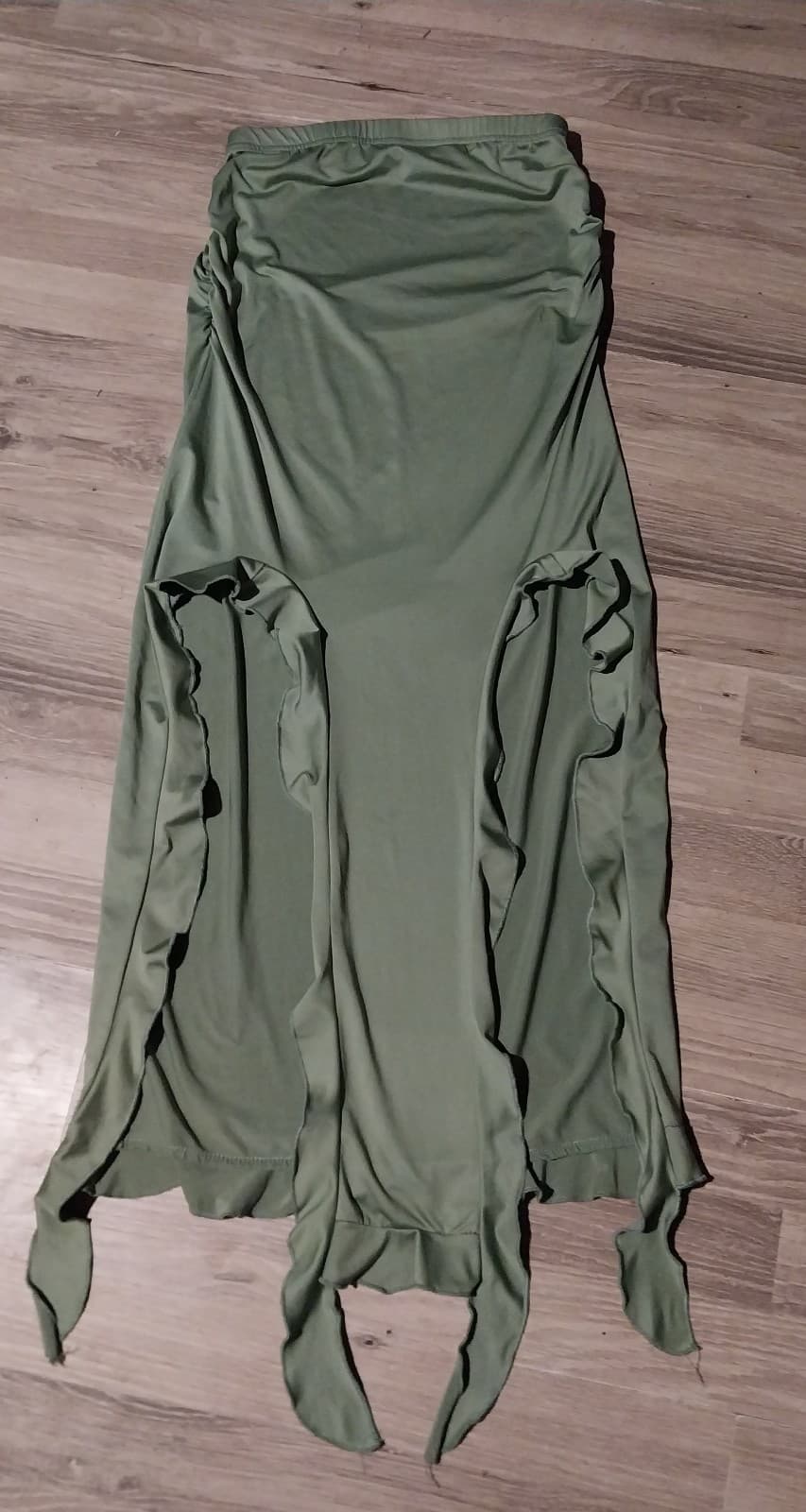 Women's Green and Khaki Skirt. Like New. Size Small - Thumbnail 4
