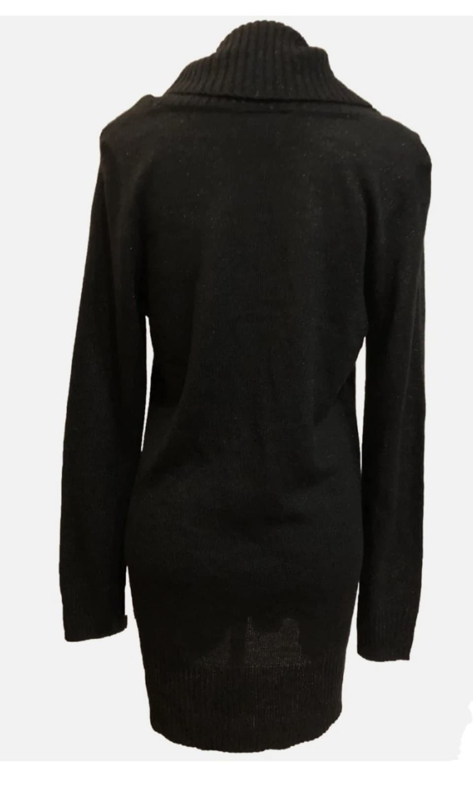 AGB Women's Black Cowl Neck Sweater Long Sleeve. Size 2X - Thumbnail 2