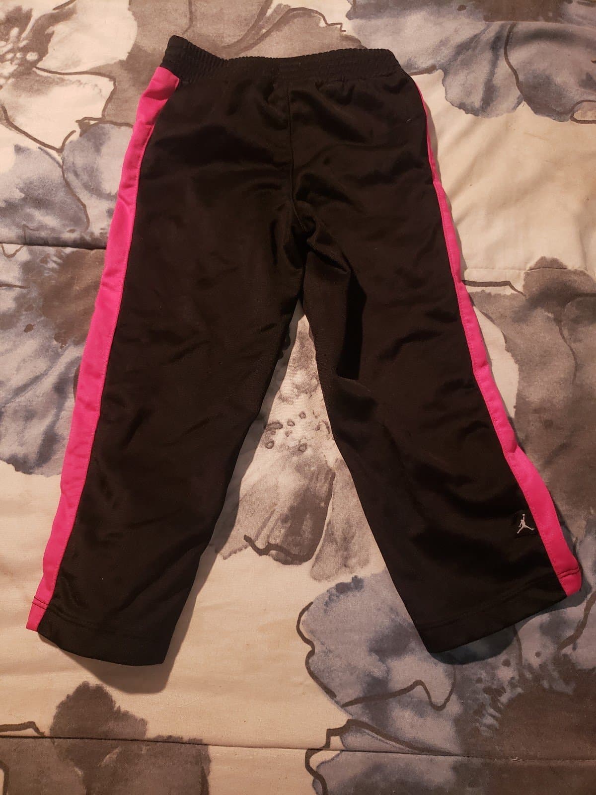Hot Pink And Black Nike Track Pants. Size 2T - Thumbnail 2