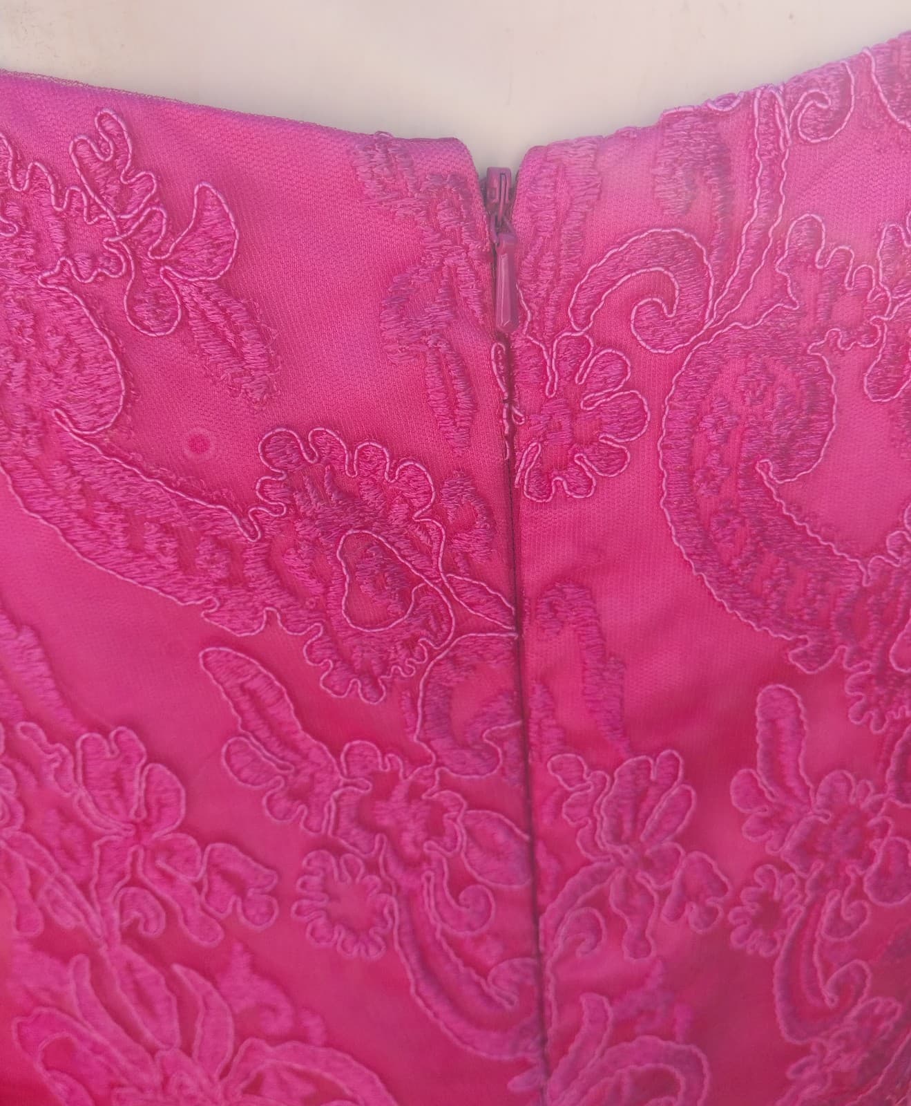 Laeden Pink Dress With Sequins in front at the waist. - Thumbnail 6