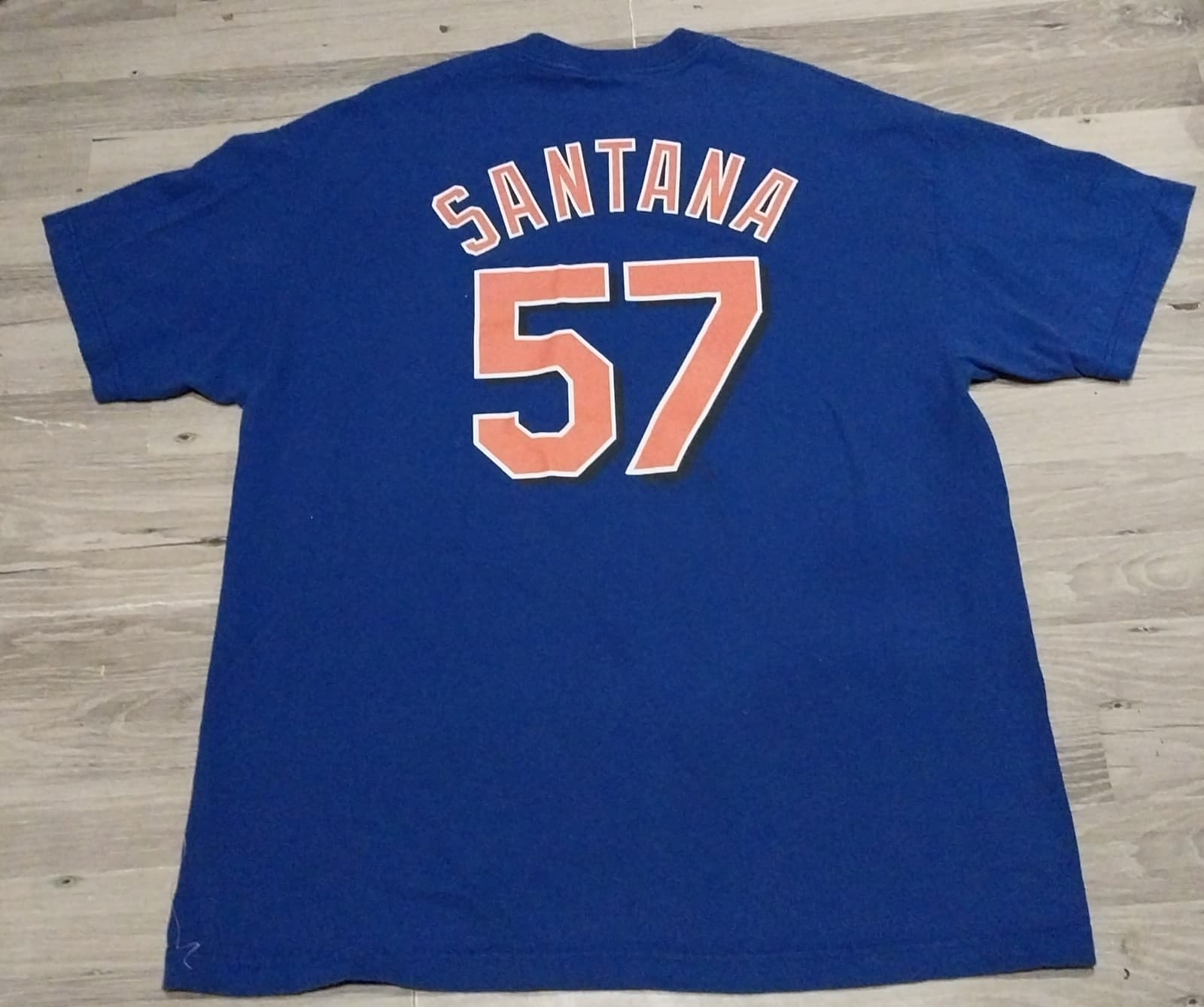 New York Mets Santana #57 Majestic Tee - Thumbnail 2