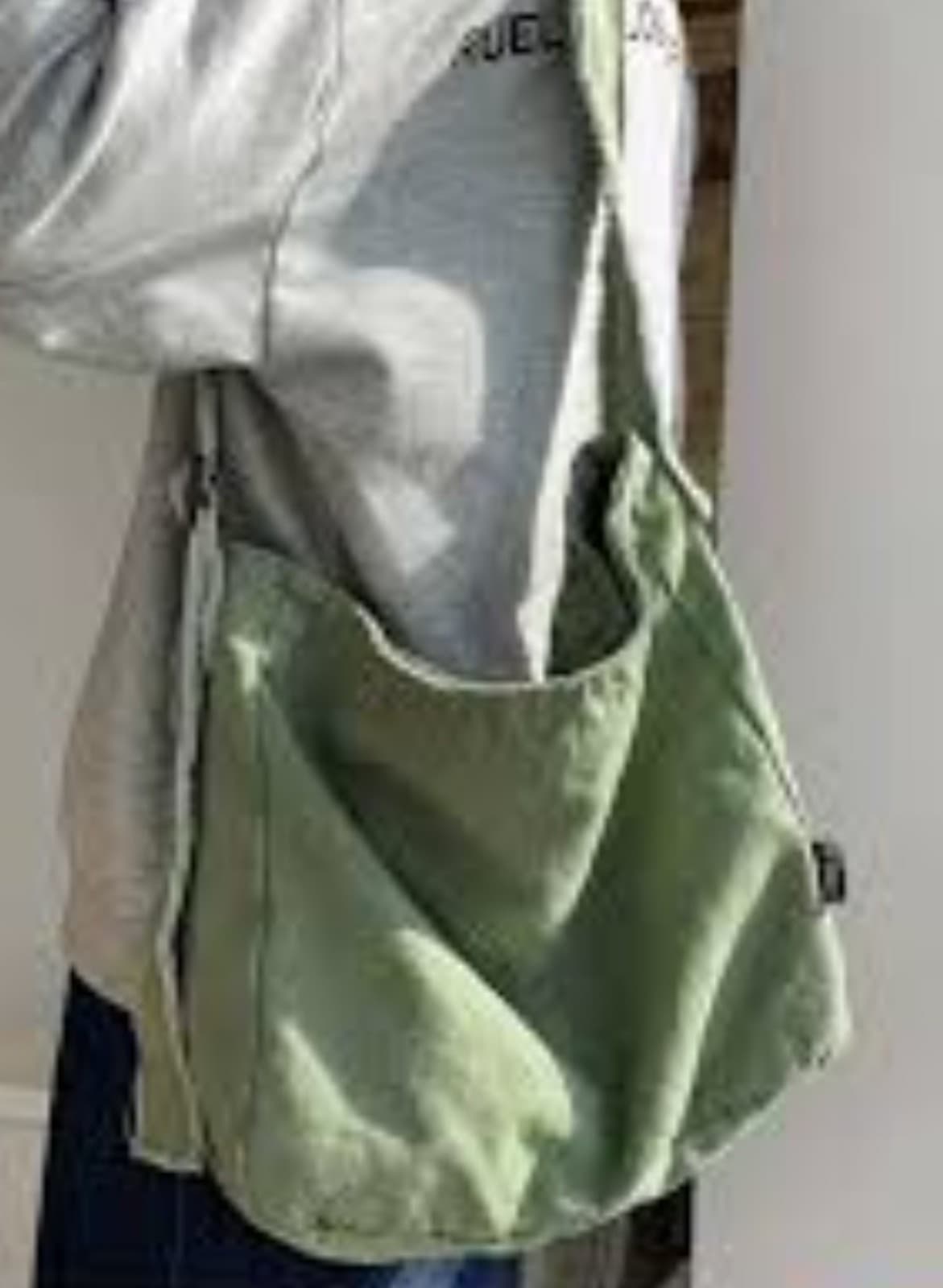 Xinmilai Purse/Satchel in Green with Adjustable Strap - Thumbnail 5