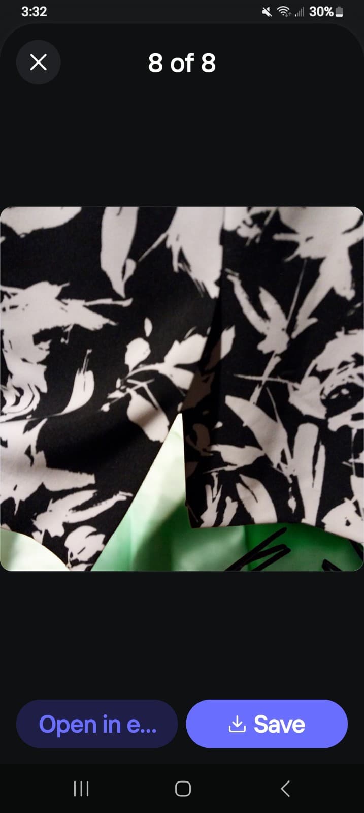 Kasper New Black/Vanilla Ice A-Line Dress. Size 20W - Thumbnail 3